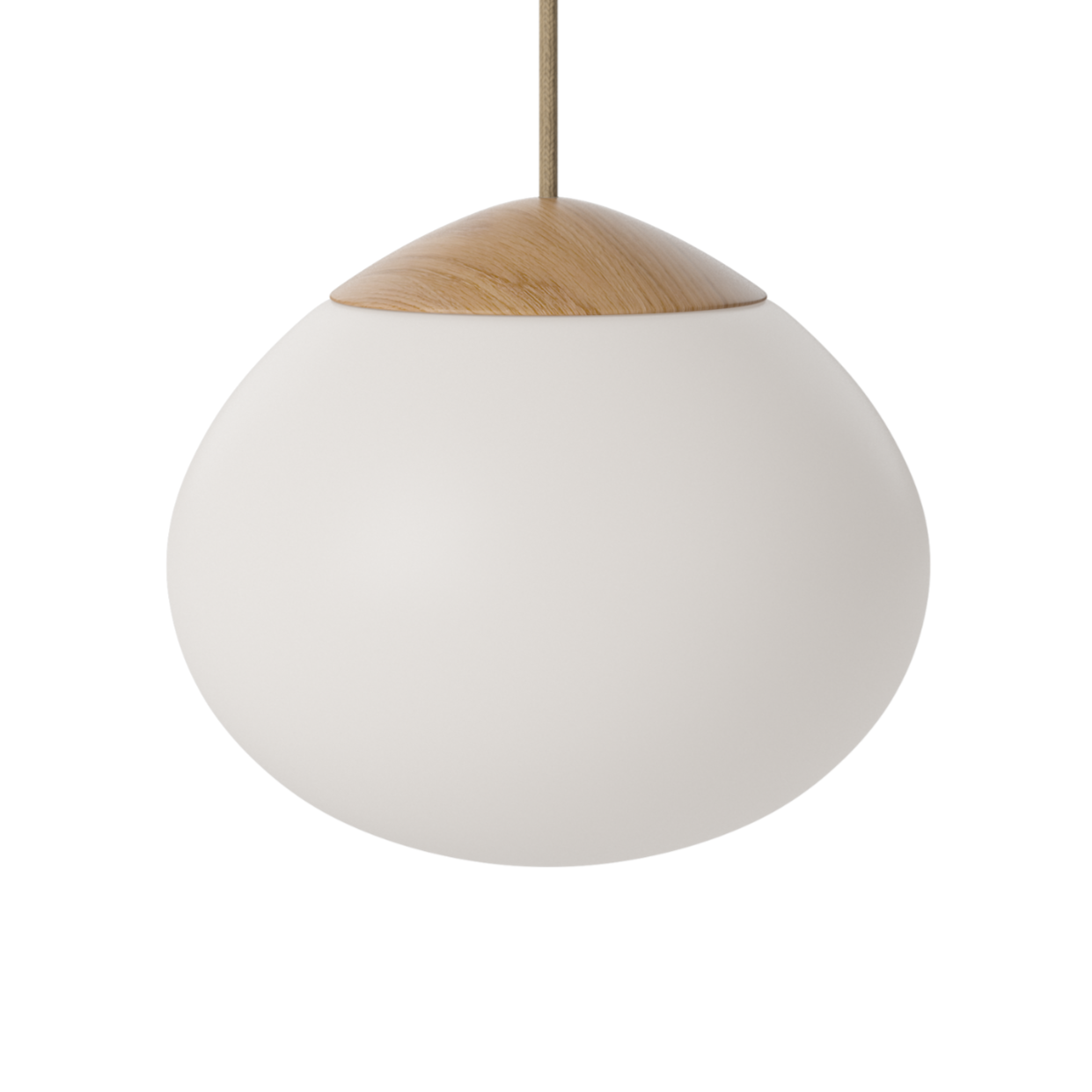 White Acorn hanging lamp