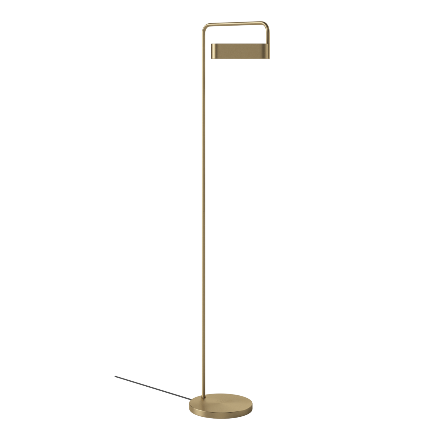 Scribe floor lamp ancient brass