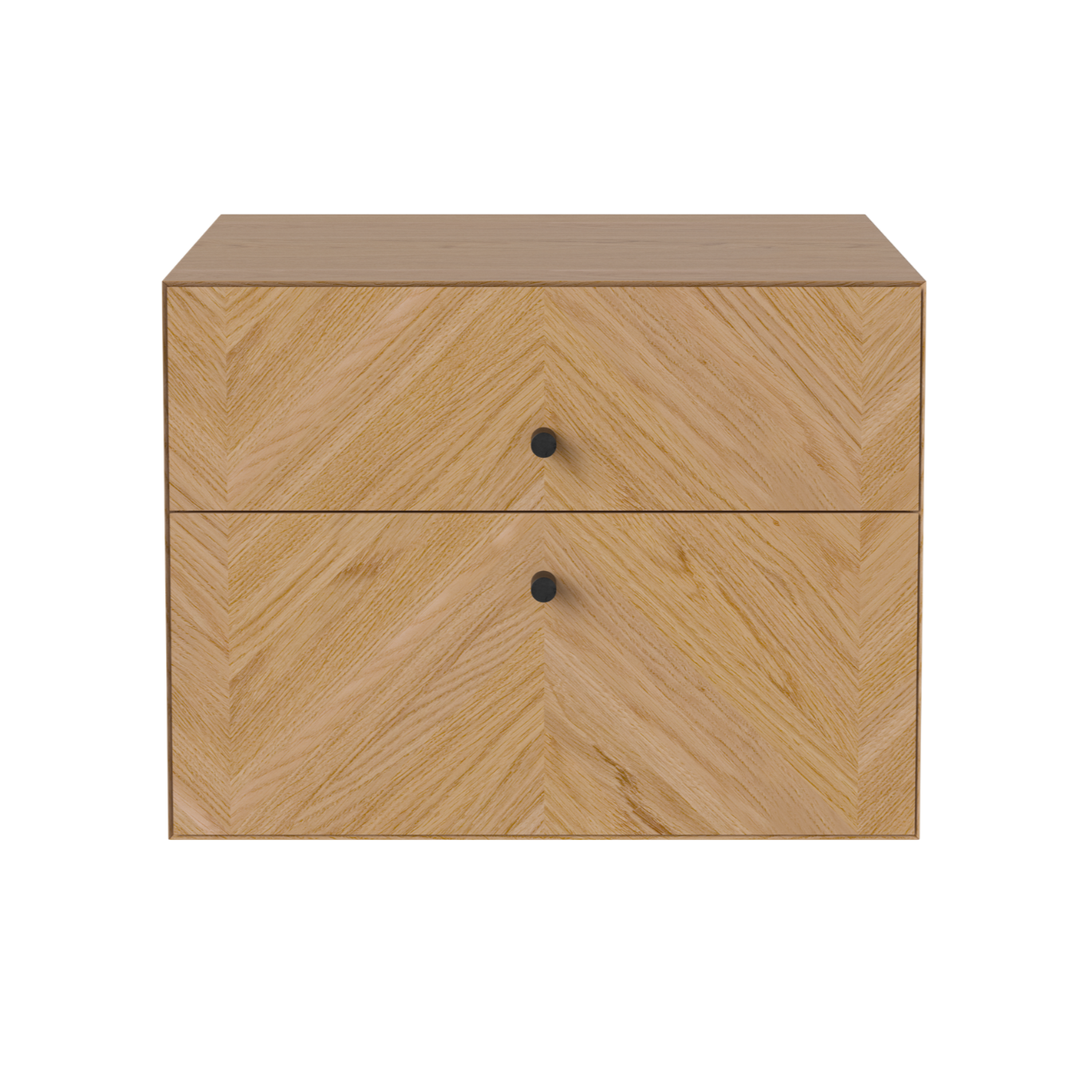 Luxe bedside table oak wood