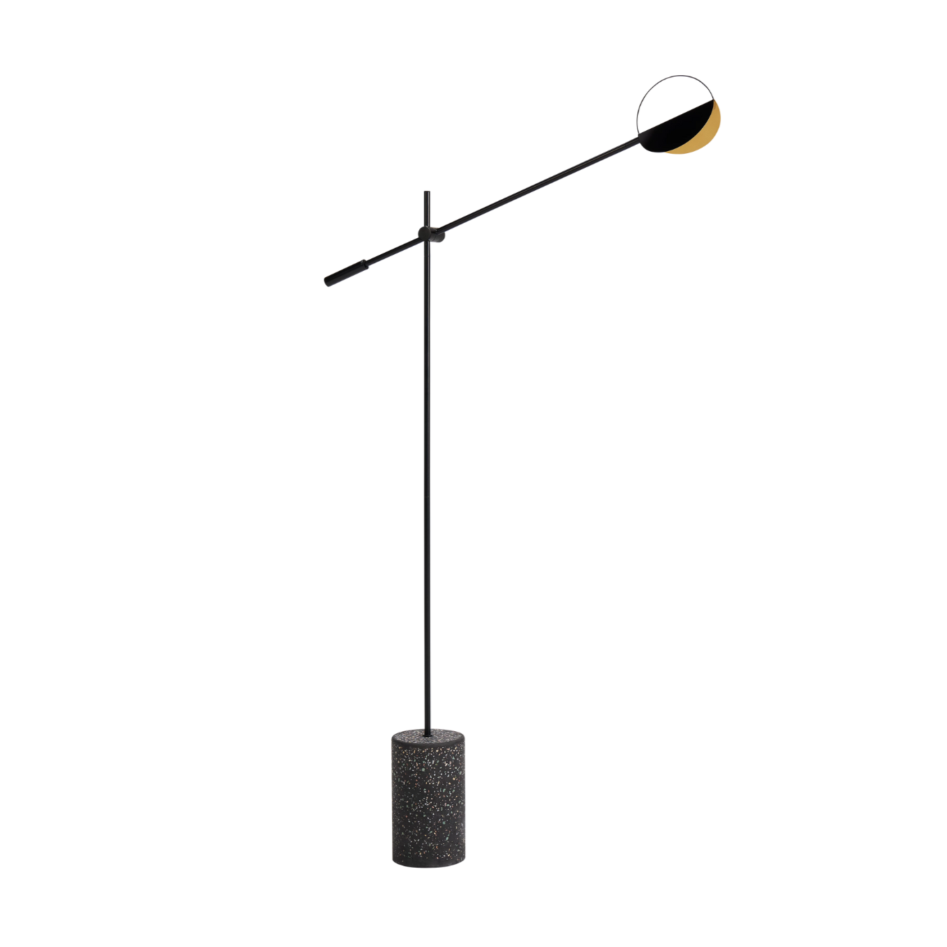 Leaves black floor lamp