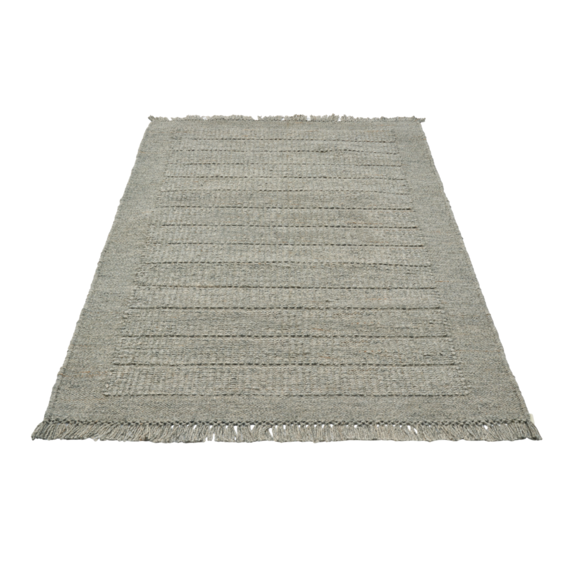 Gray cheese rug