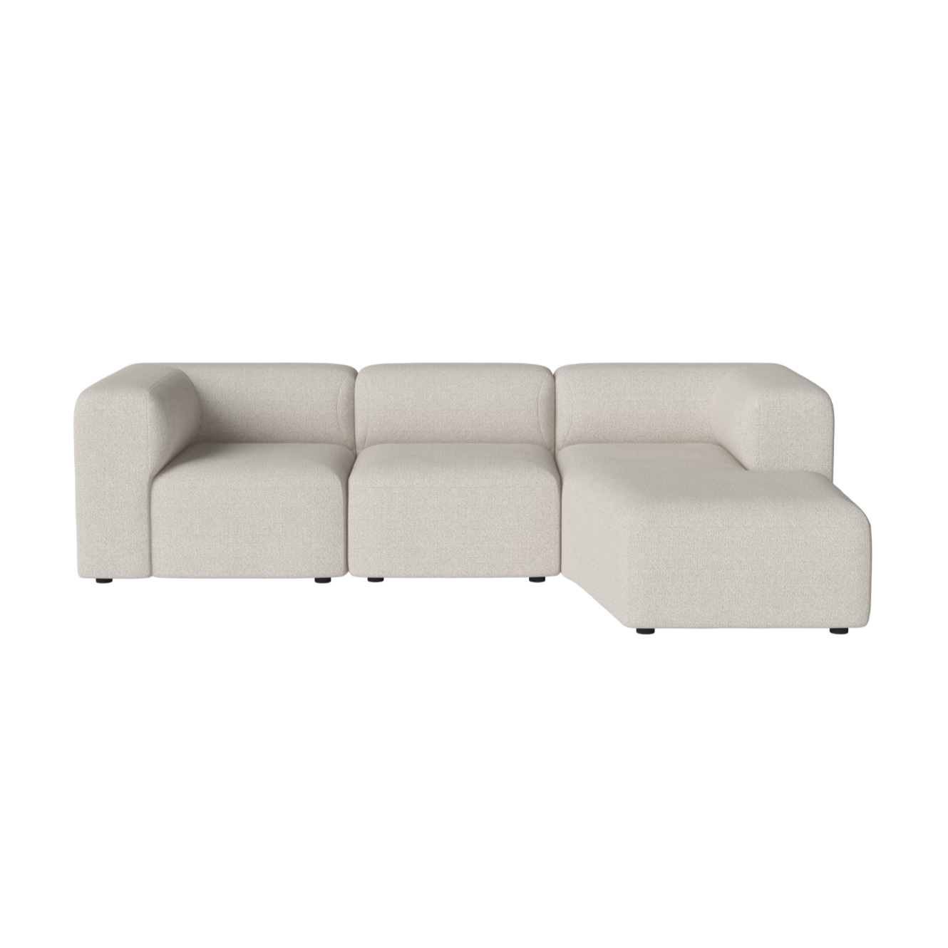 3-person right-sided upholstered angel corner