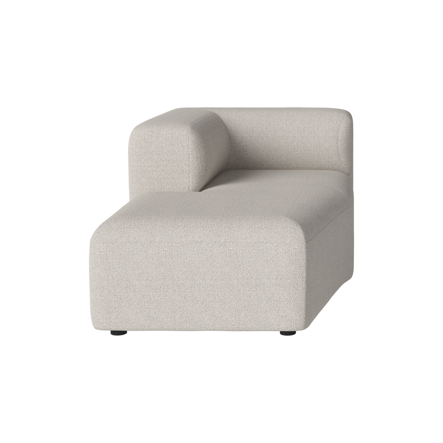 Angle modular sofa - left -handed upholstered chaise