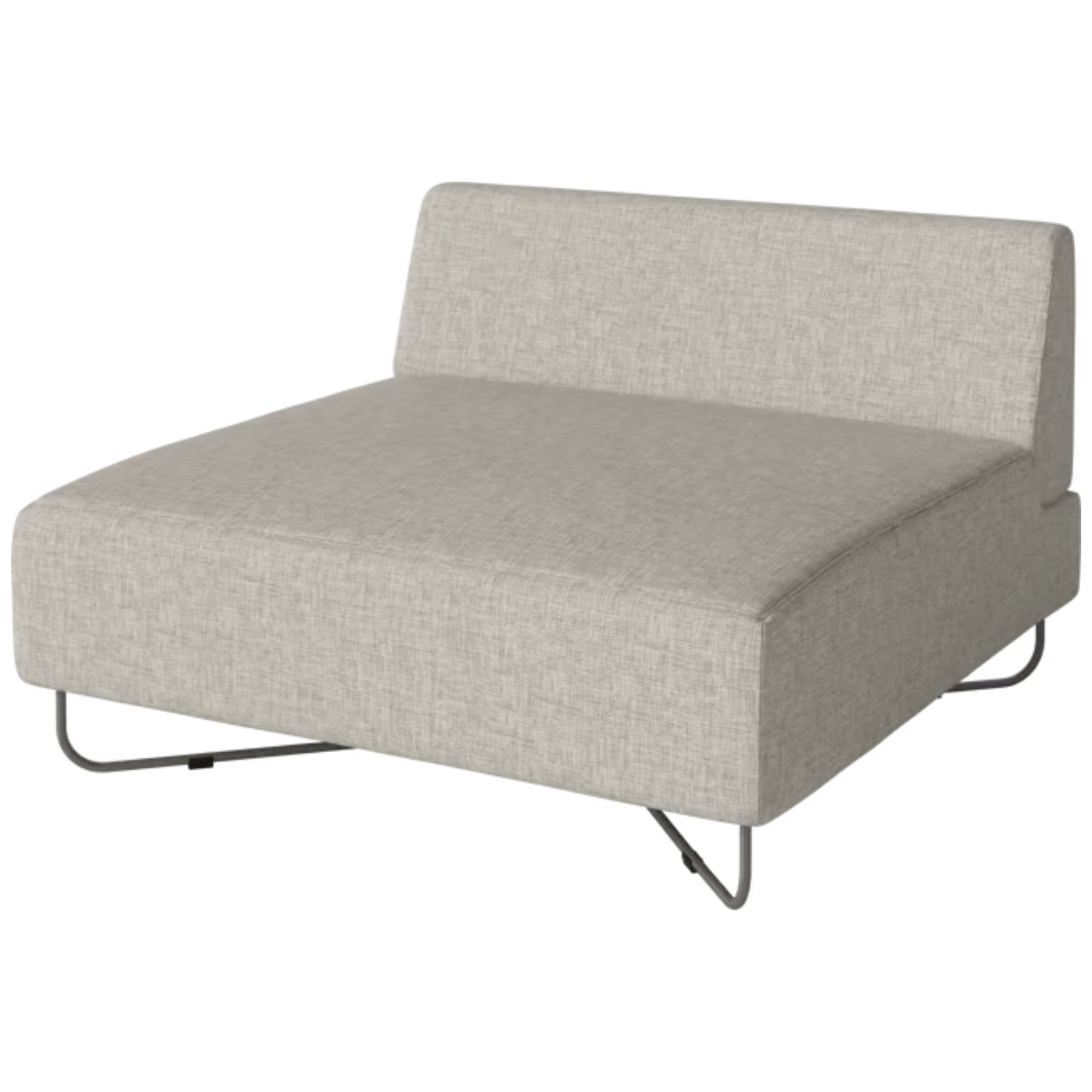 Modular sofa Orlando - central module with a steel base