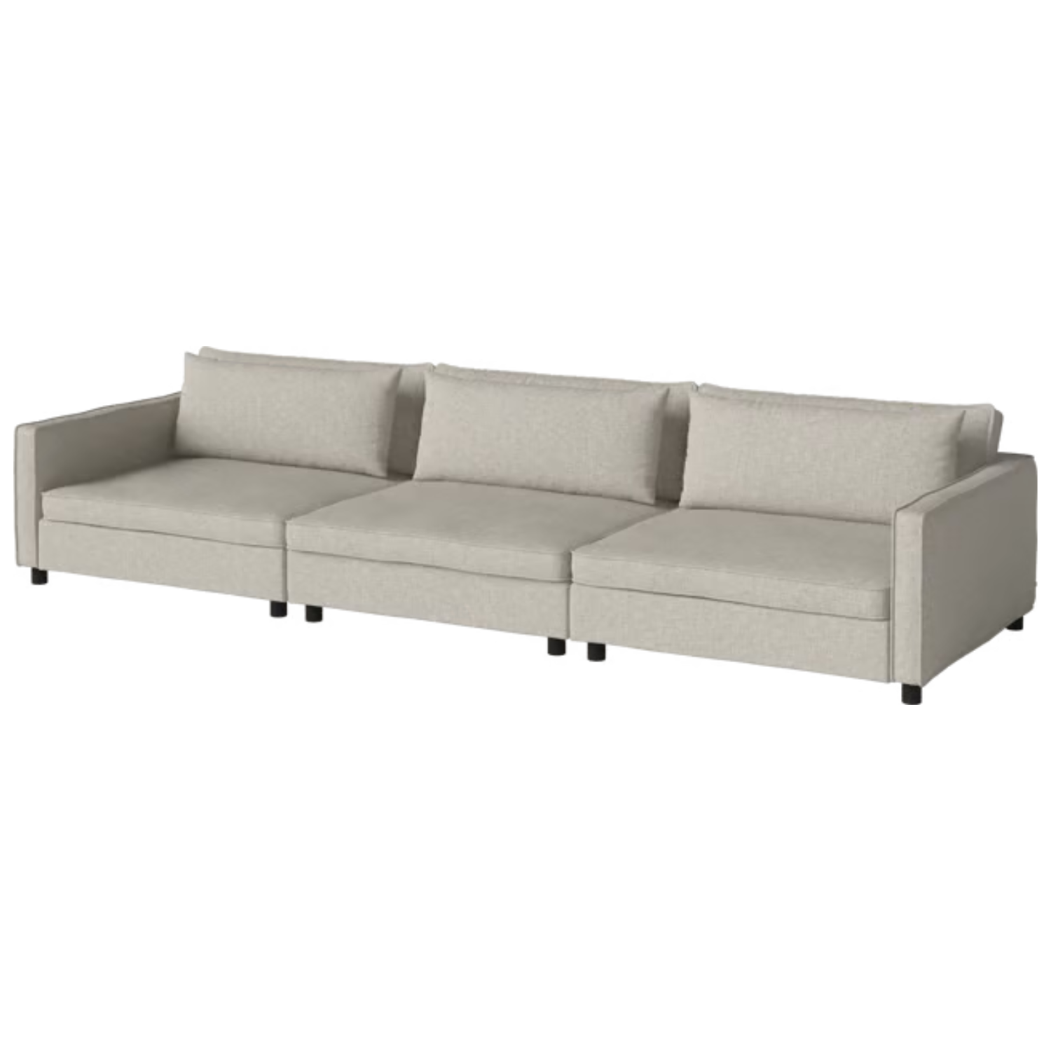 3-module raspberry sofa black base