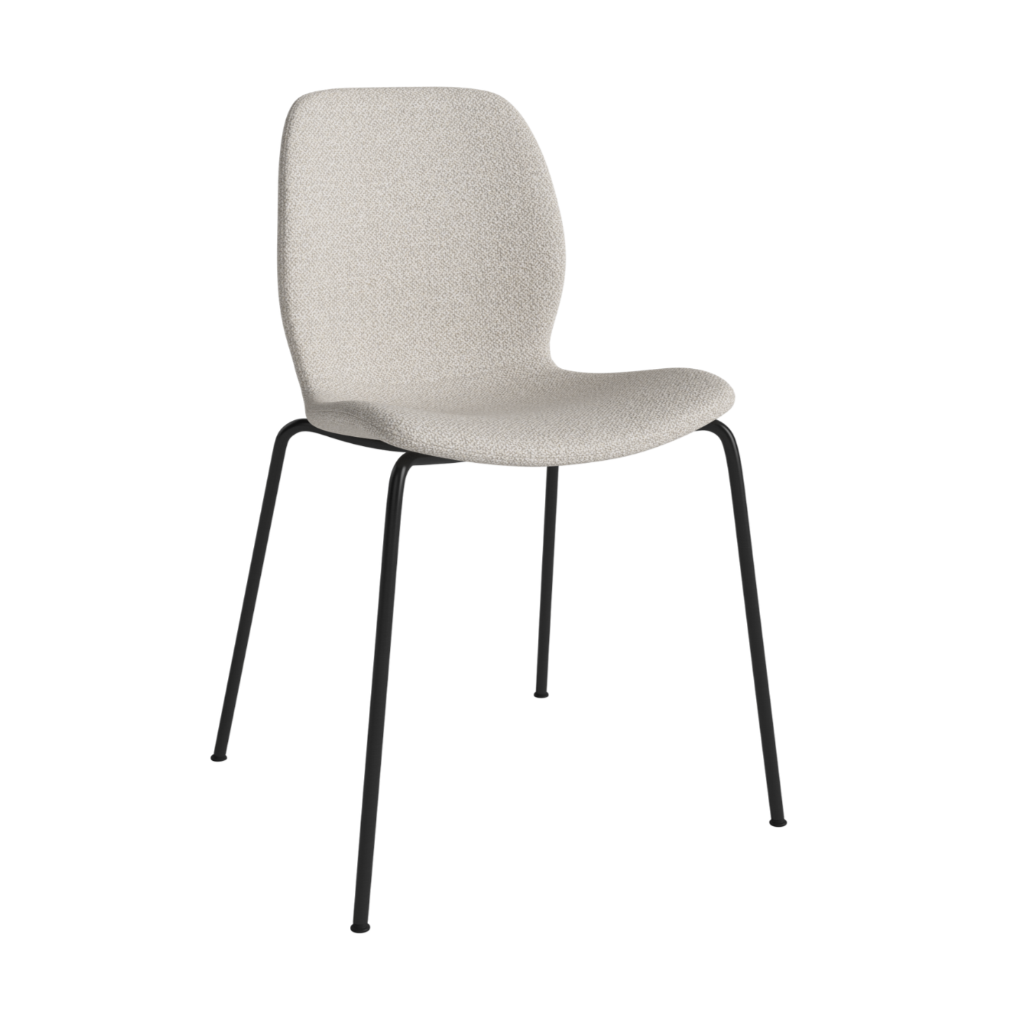 SEED chair upholstered with a black base