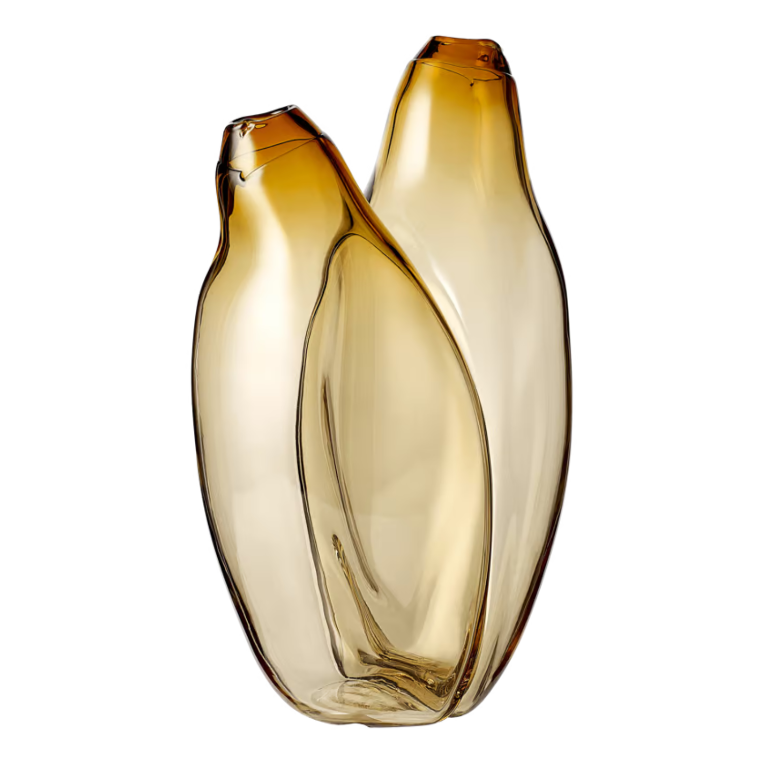 HUG Amber Glass Vase