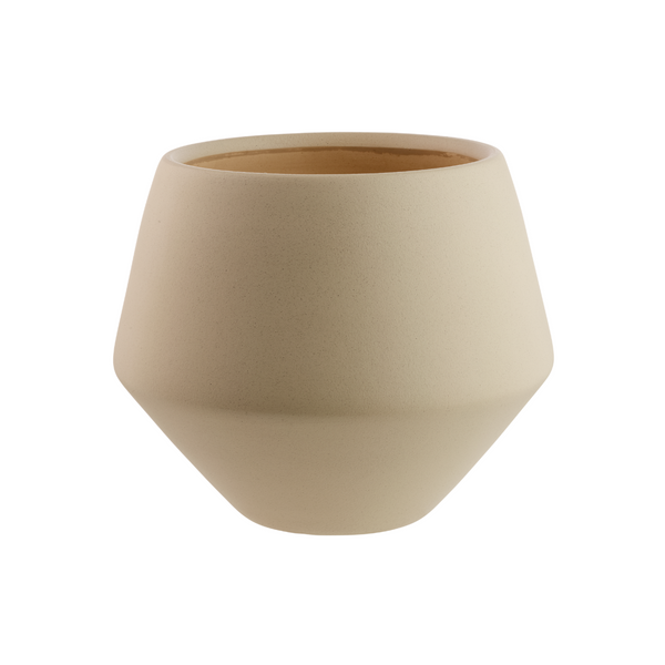 Grows pot beige ceramics