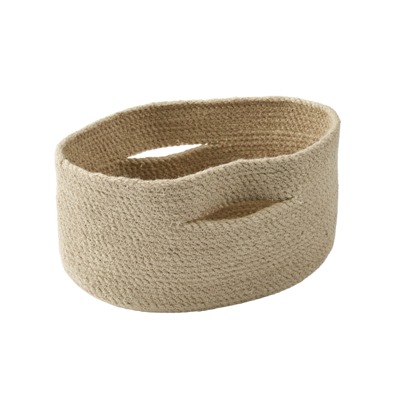 RIBBED beige basket