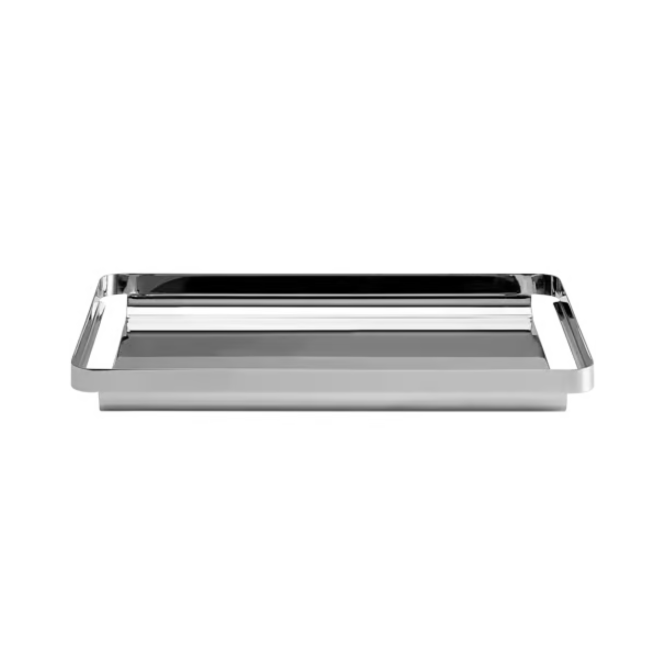 Unio polished steel tray