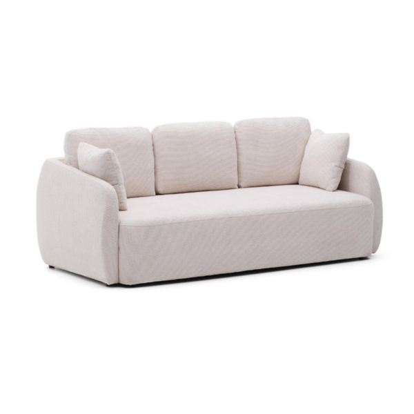 Folding sofa of 3-person Écru laira