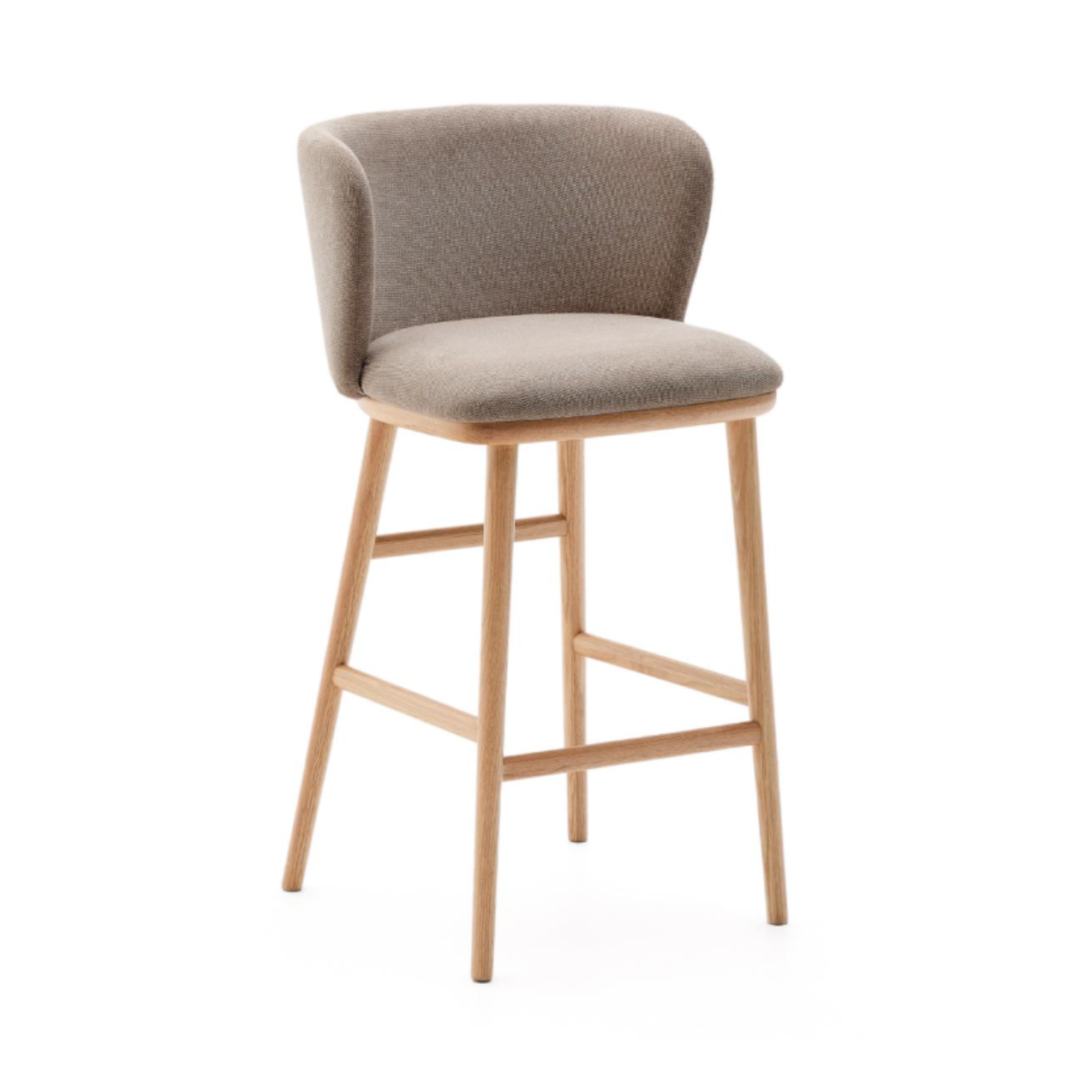 Ciselia light brown bar chair szenil with a bright base