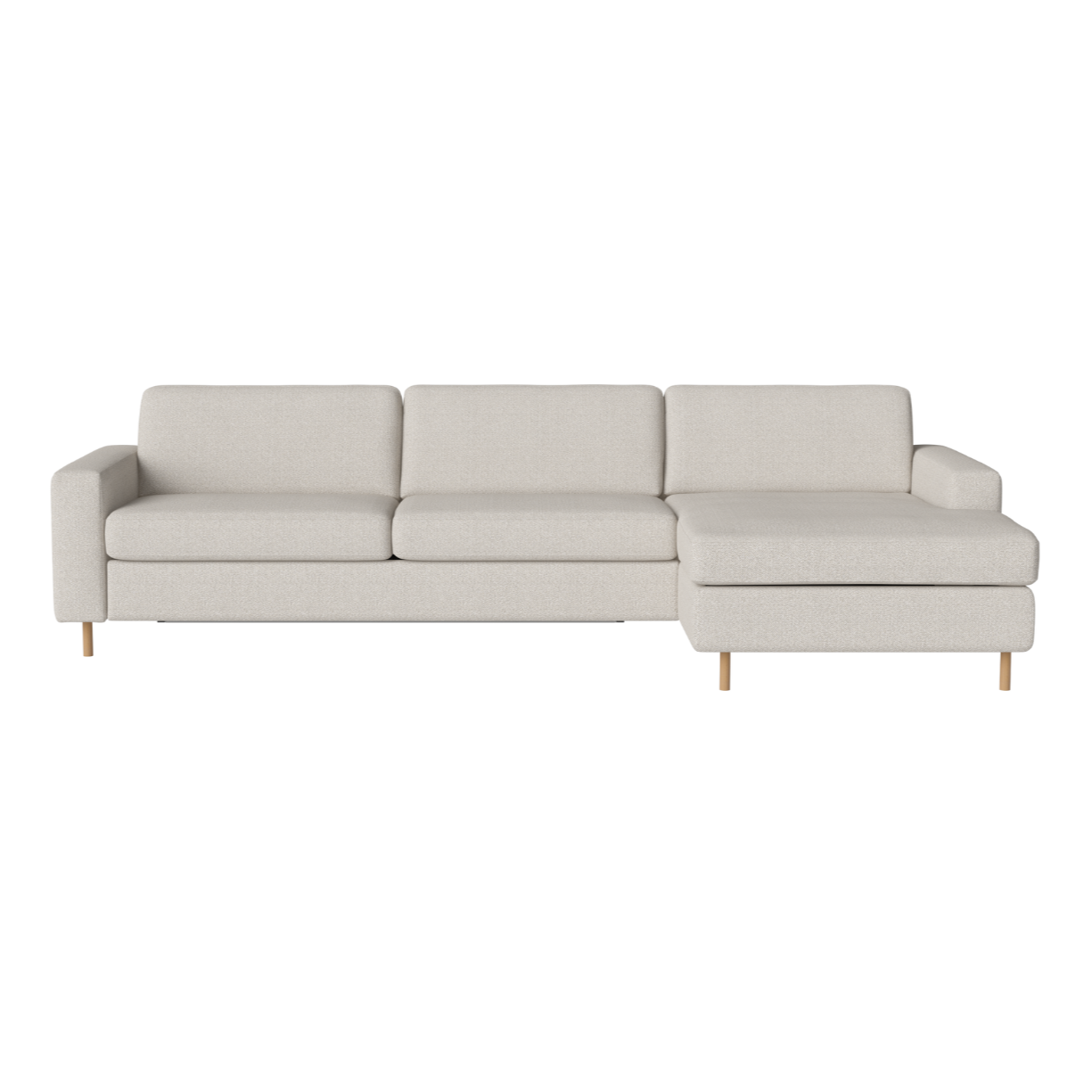 Randinavia right-sided 3-person corner sofa with an oak base