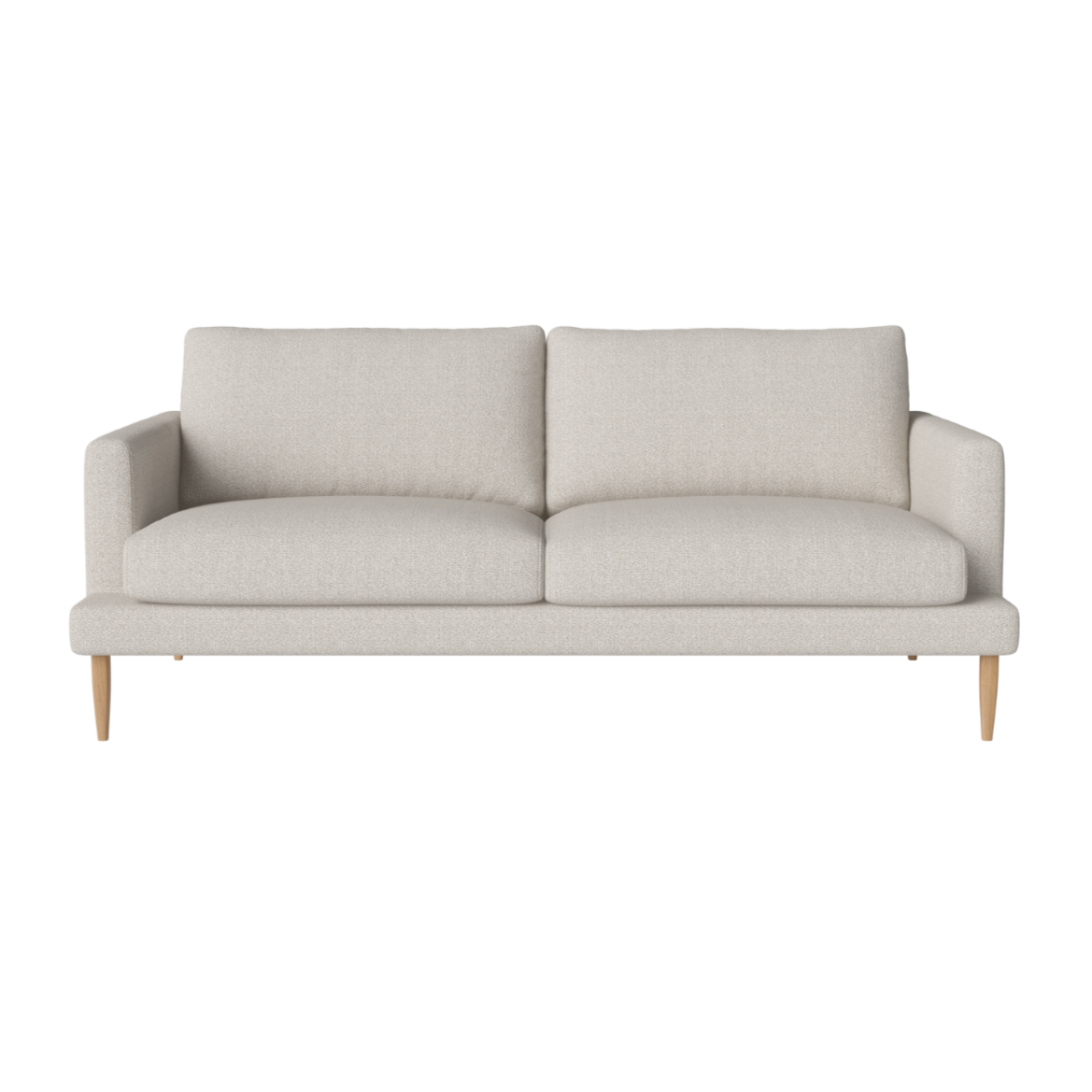 2.5-person sofa Veneda Slim oak base