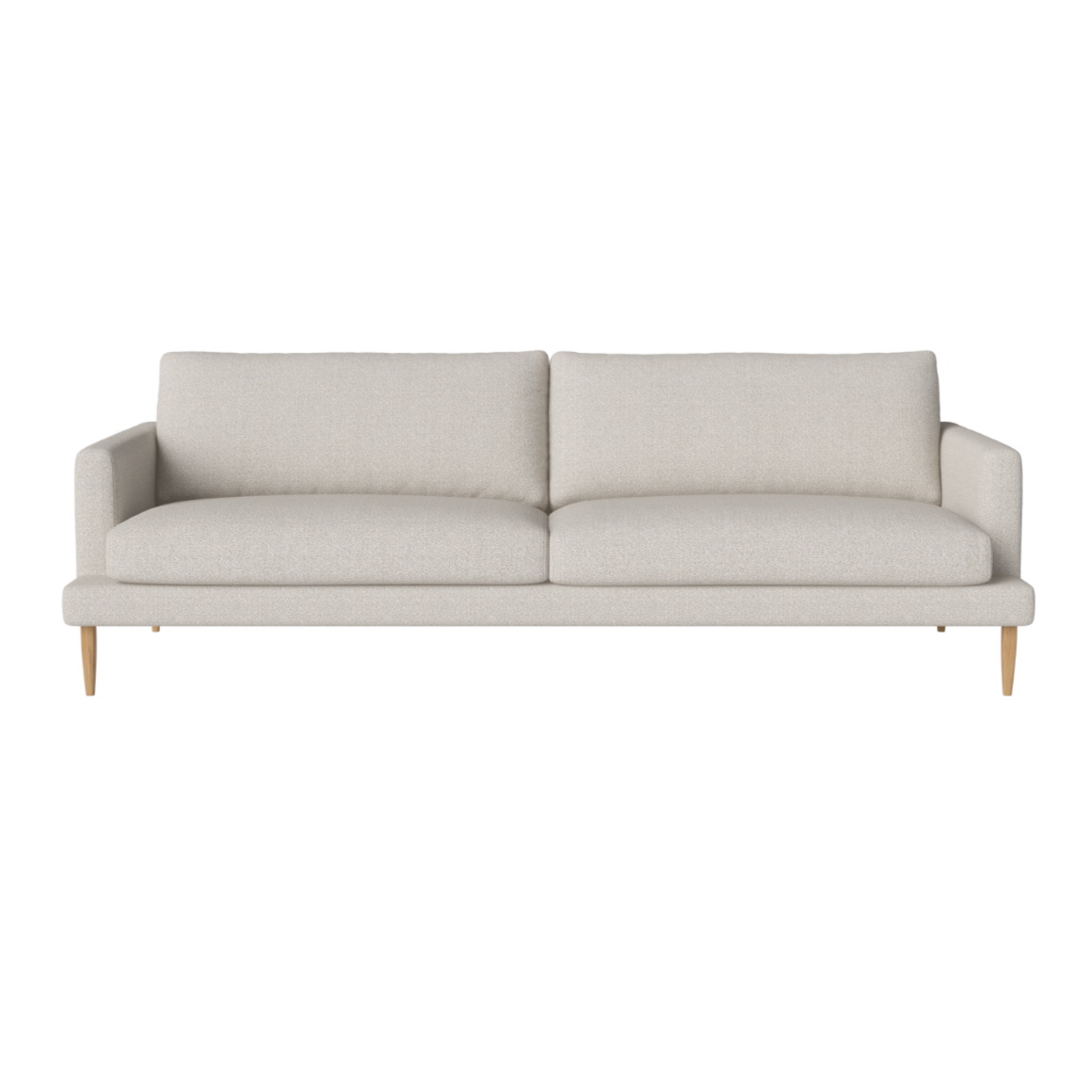 3-person sofa Veneda Slim oak base