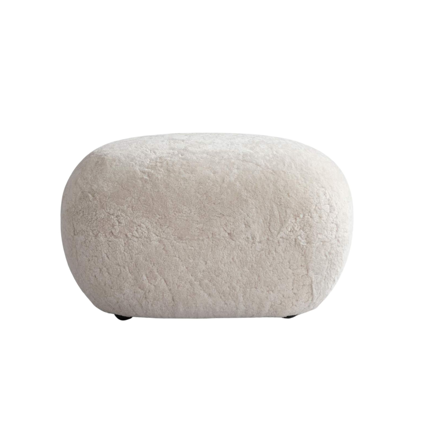 The footrest toe Ottoman Sheepskin white [Klaudia]