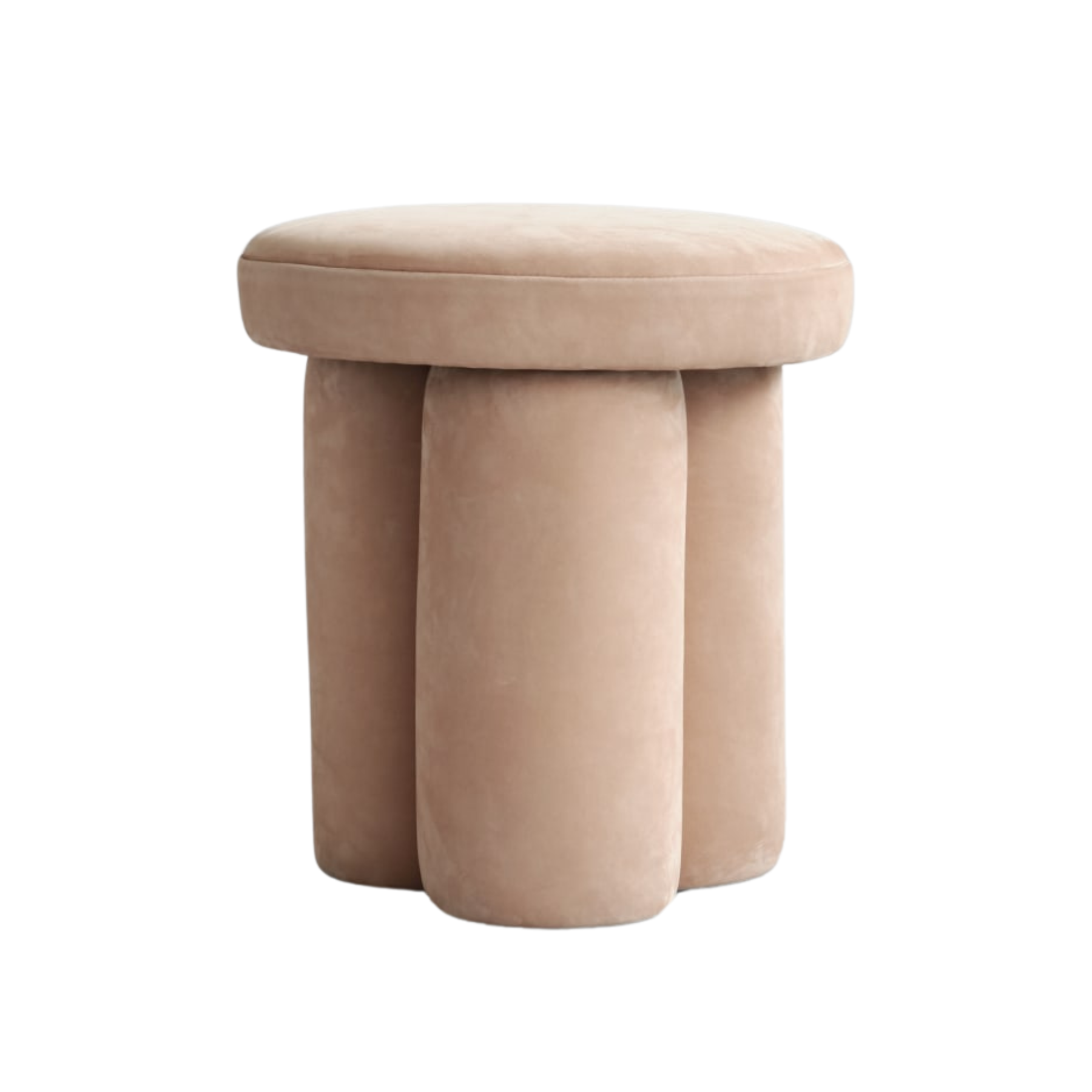 Big foot stool Nubuk leather [Klaudia]