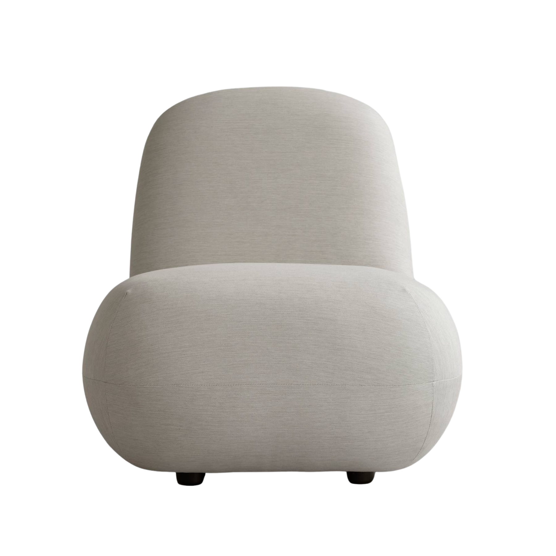 Armchair Toe Chair Flat warm gray [Klaudia]