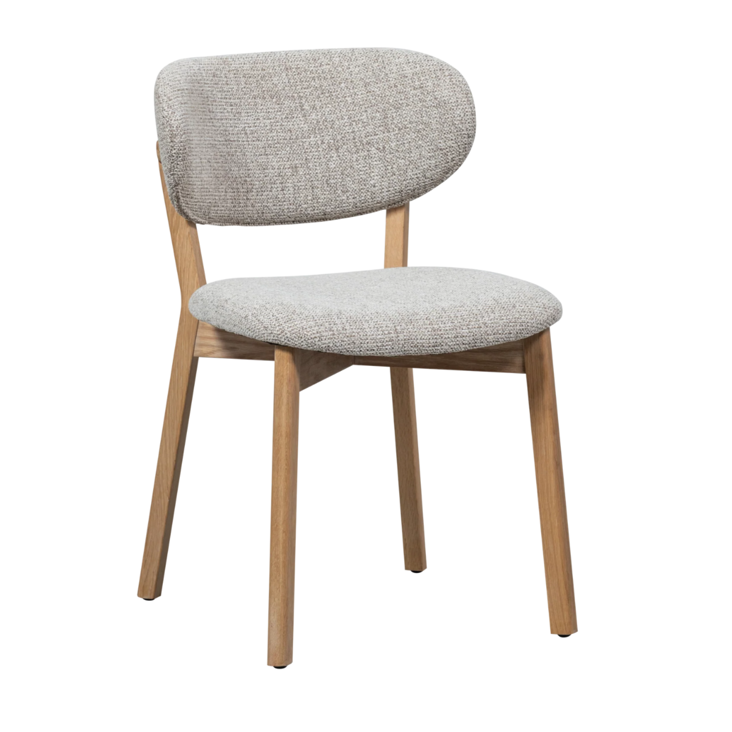 Stroke dining chair with wooden frame natural