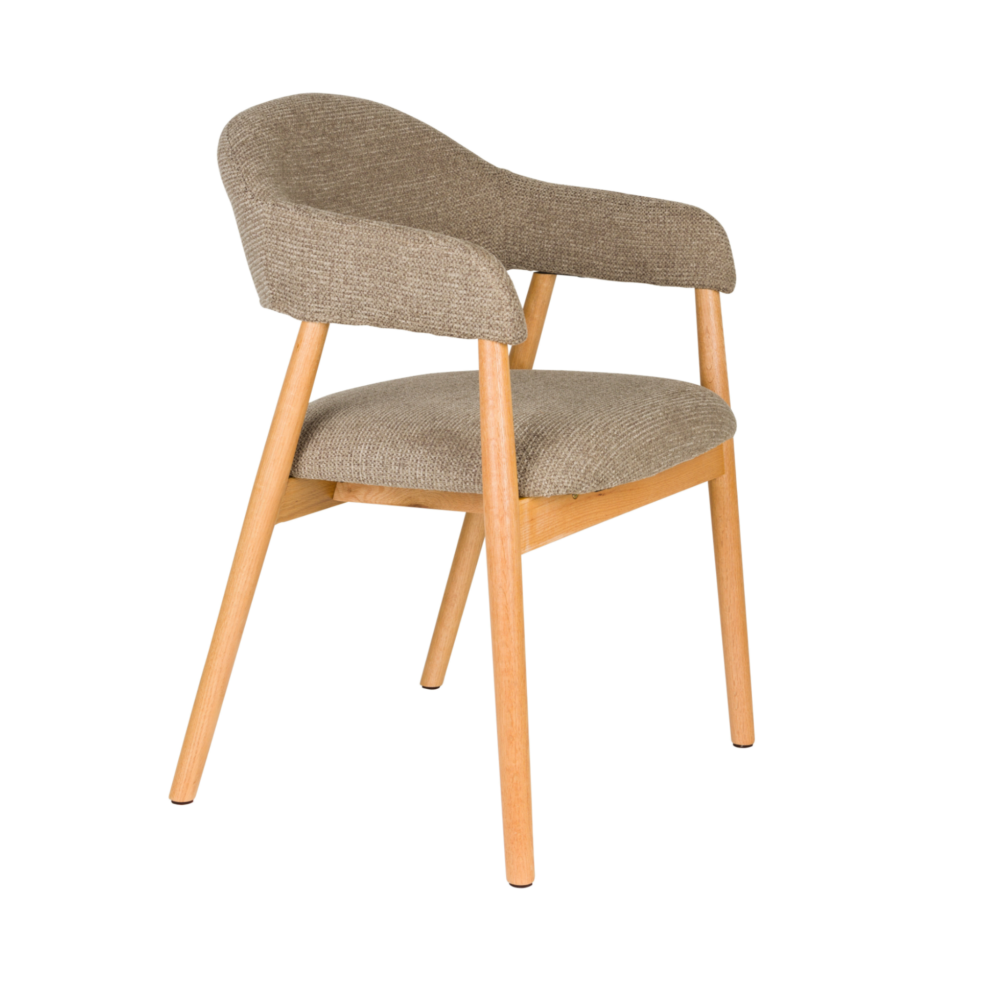 INDY Chair Brown with Wooden Base