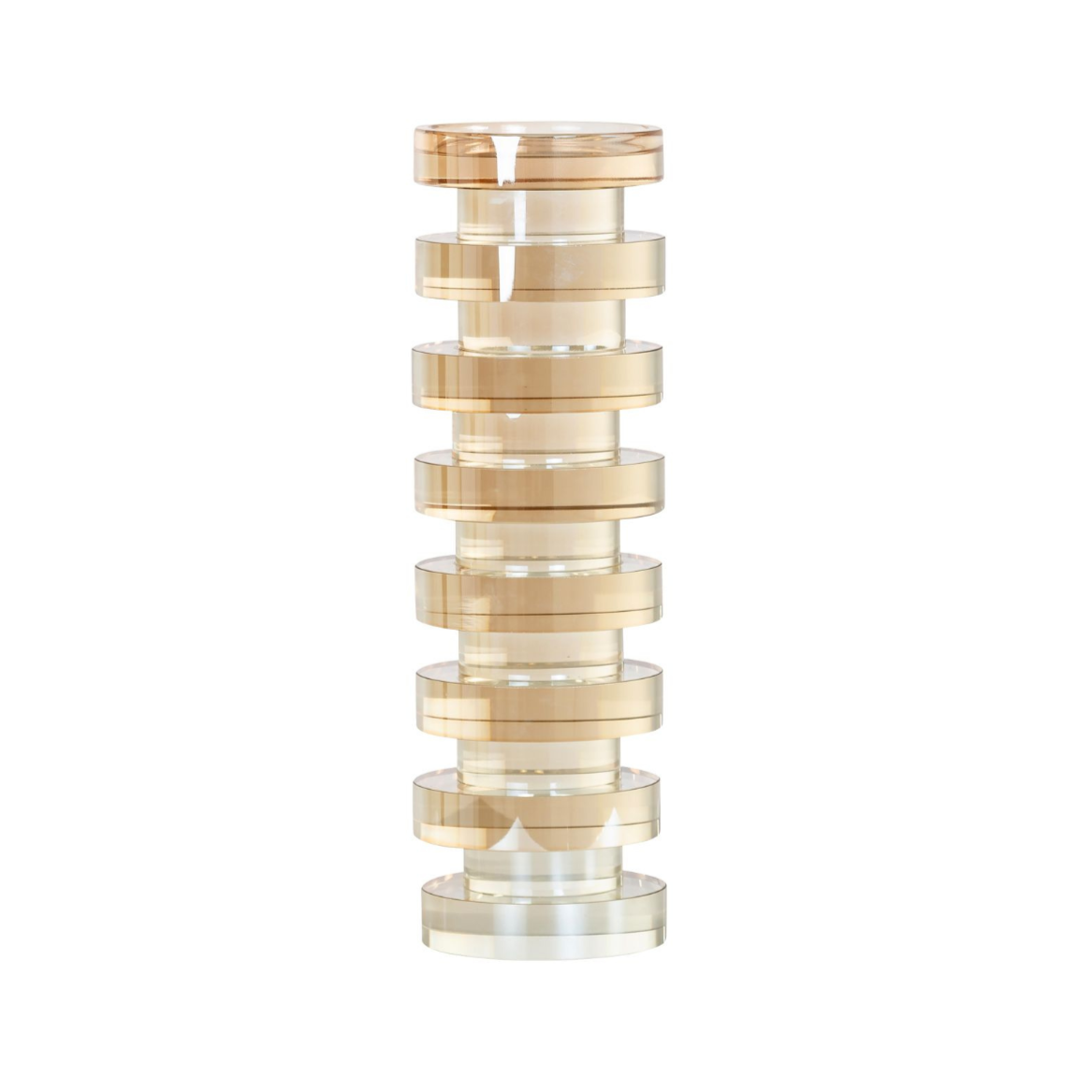 CIRA Gold Crystal Candle Holder