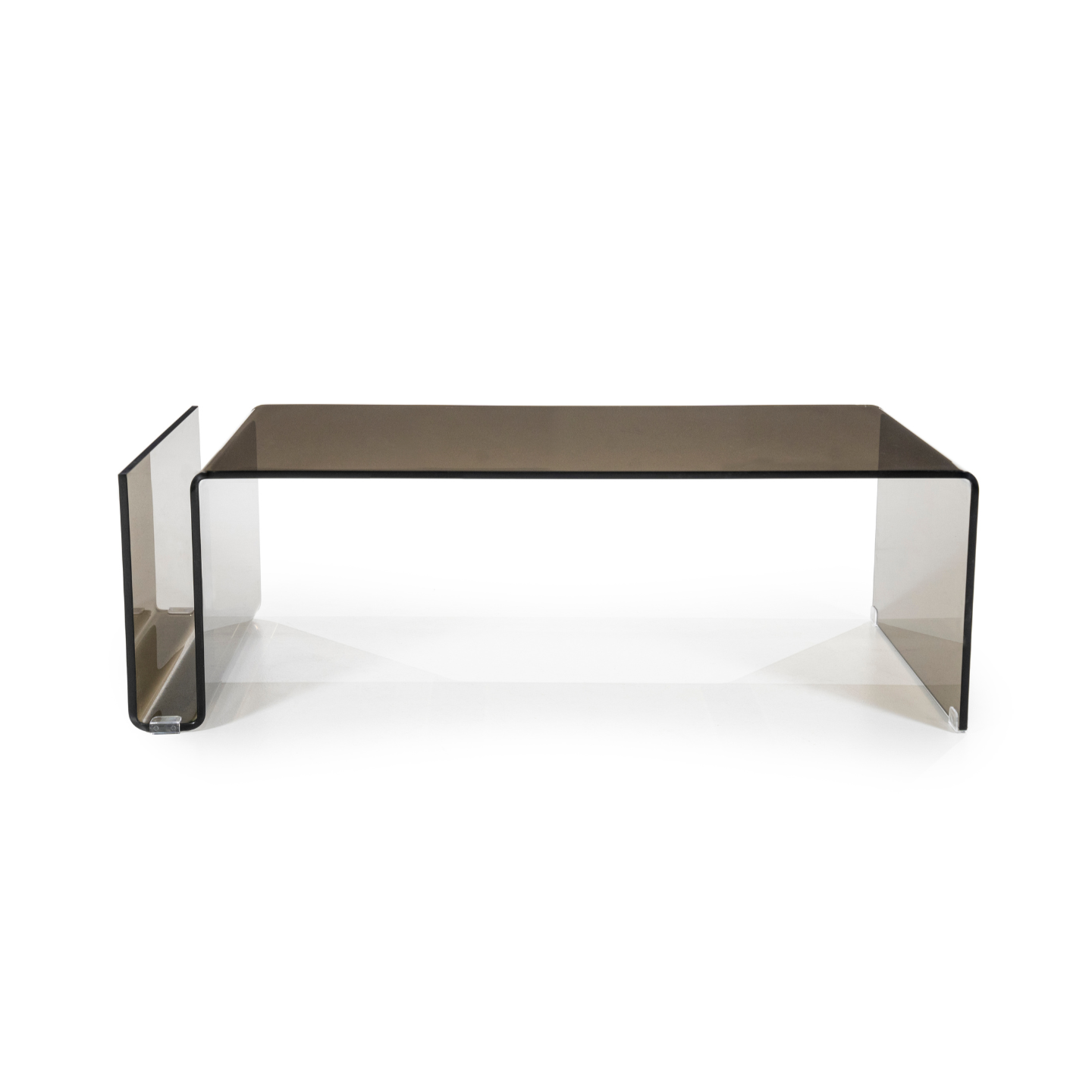 SHADOW coffee table brown glass