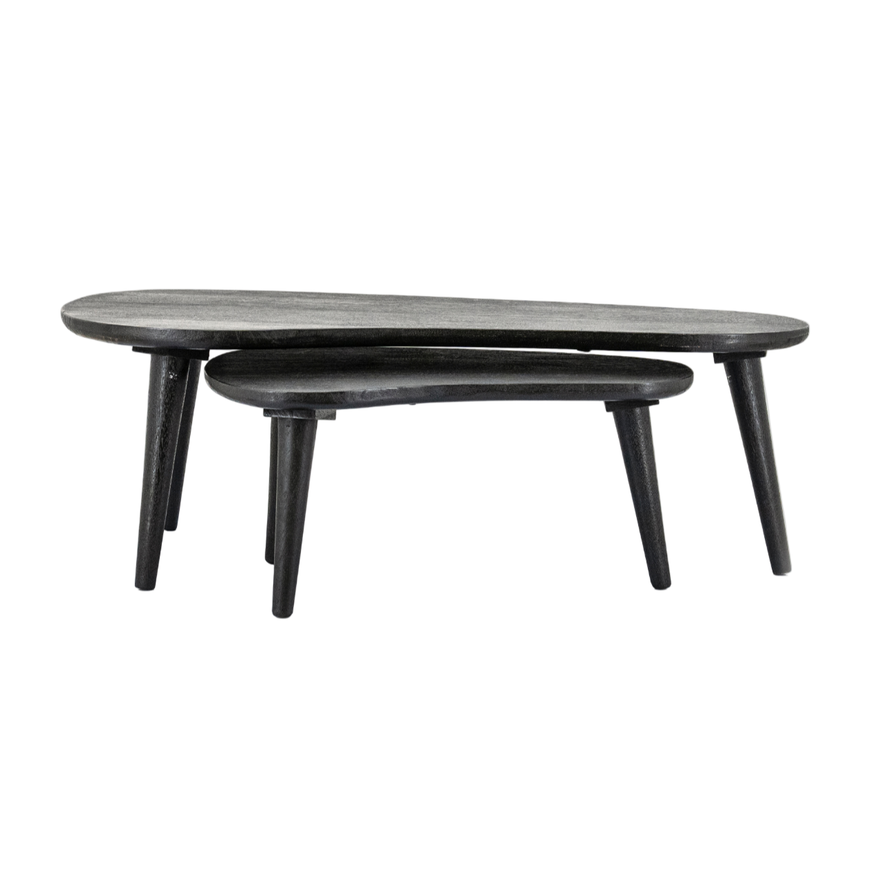 GUUS Coffee Table Set Black Mango Wood