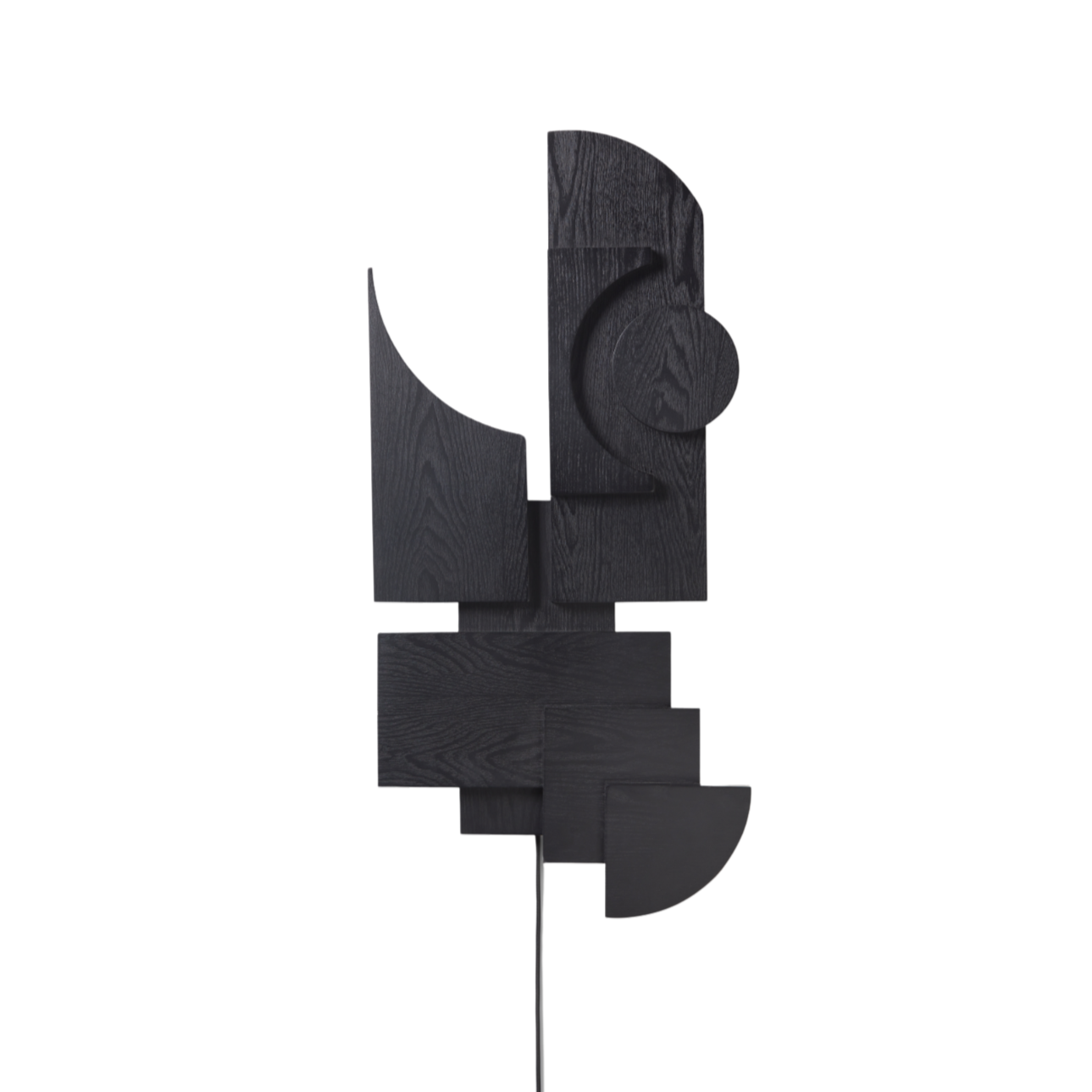 TOTEM DECO black wall lamp