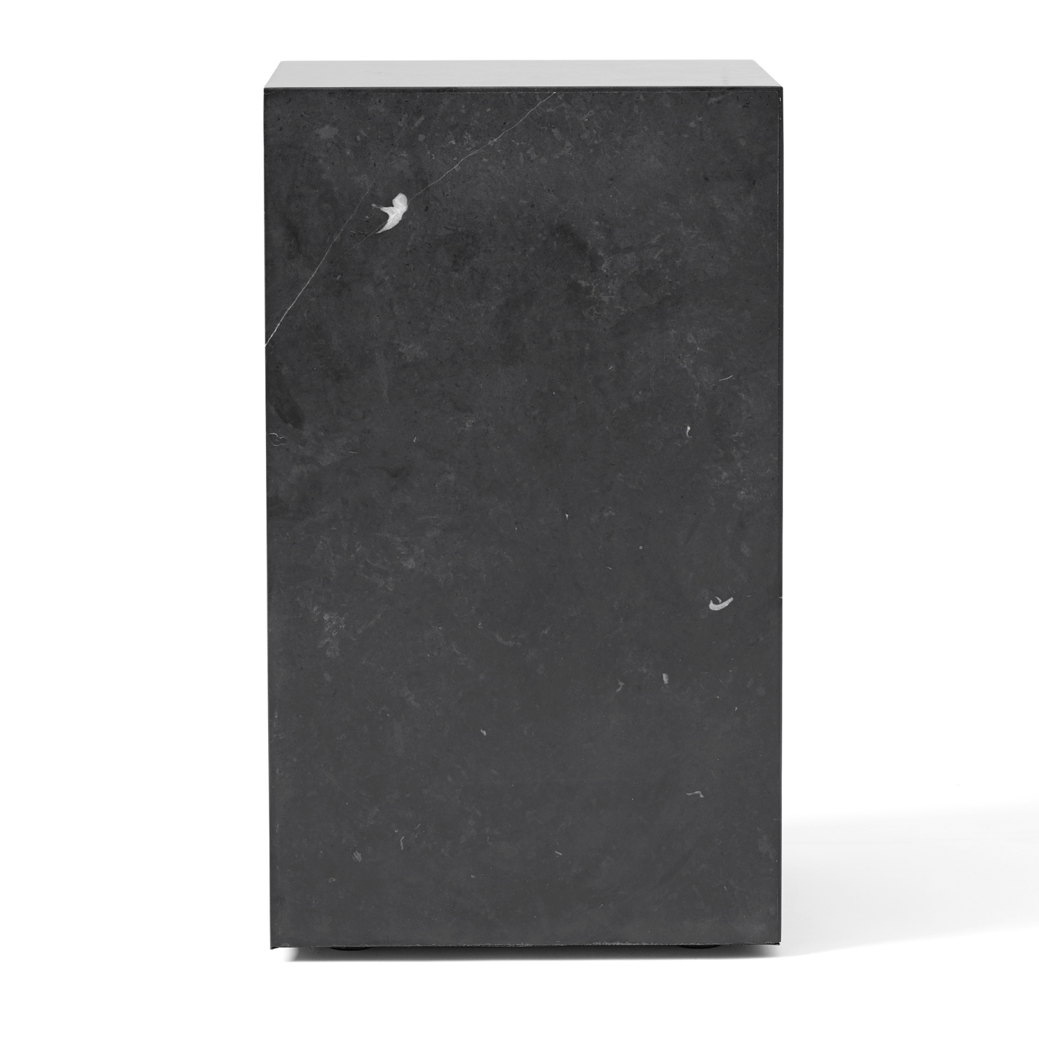 PLINTH side table graphite marble