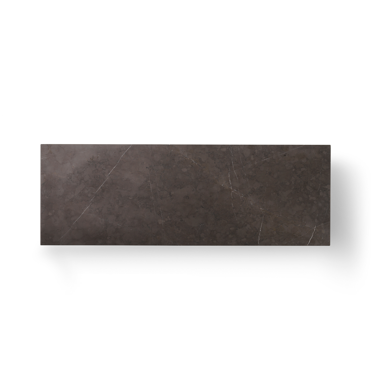 PLINTH BRIDGE Coffee Table Gray Marble