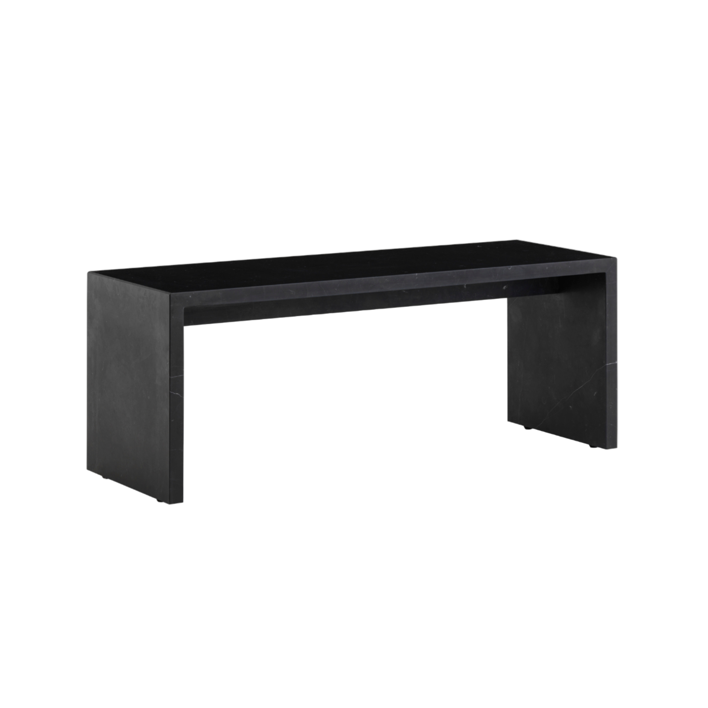 Couchtisch PLINTH BRIDGE schwarzer Marmor