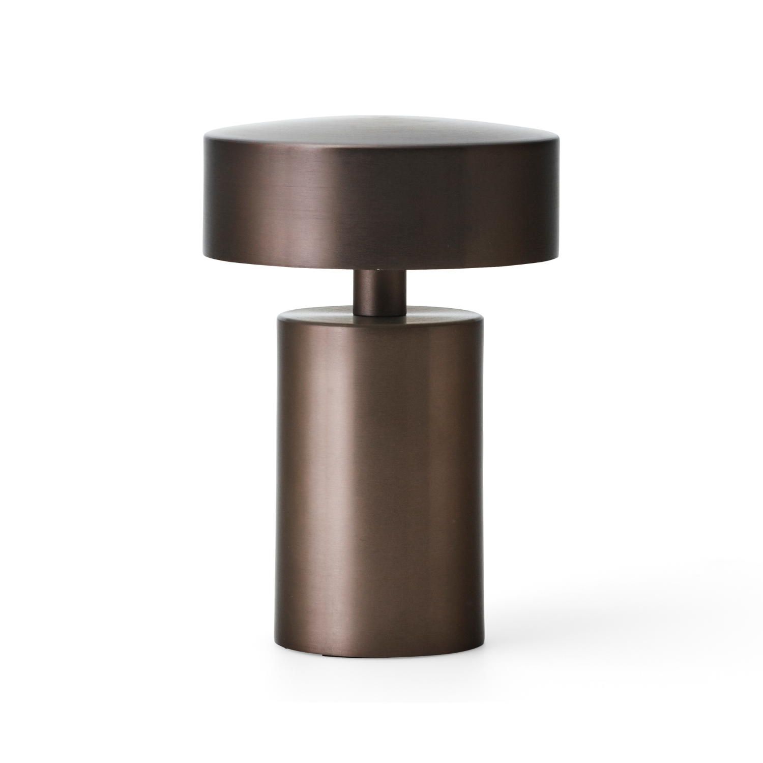 Tragbare Lampe COLUMN braunes Aluminium