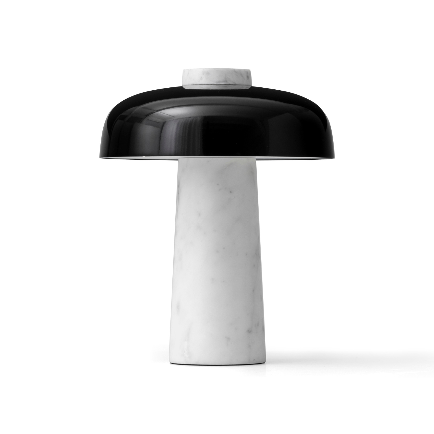 REVERSE table lamp black shade with marble base [Julia]