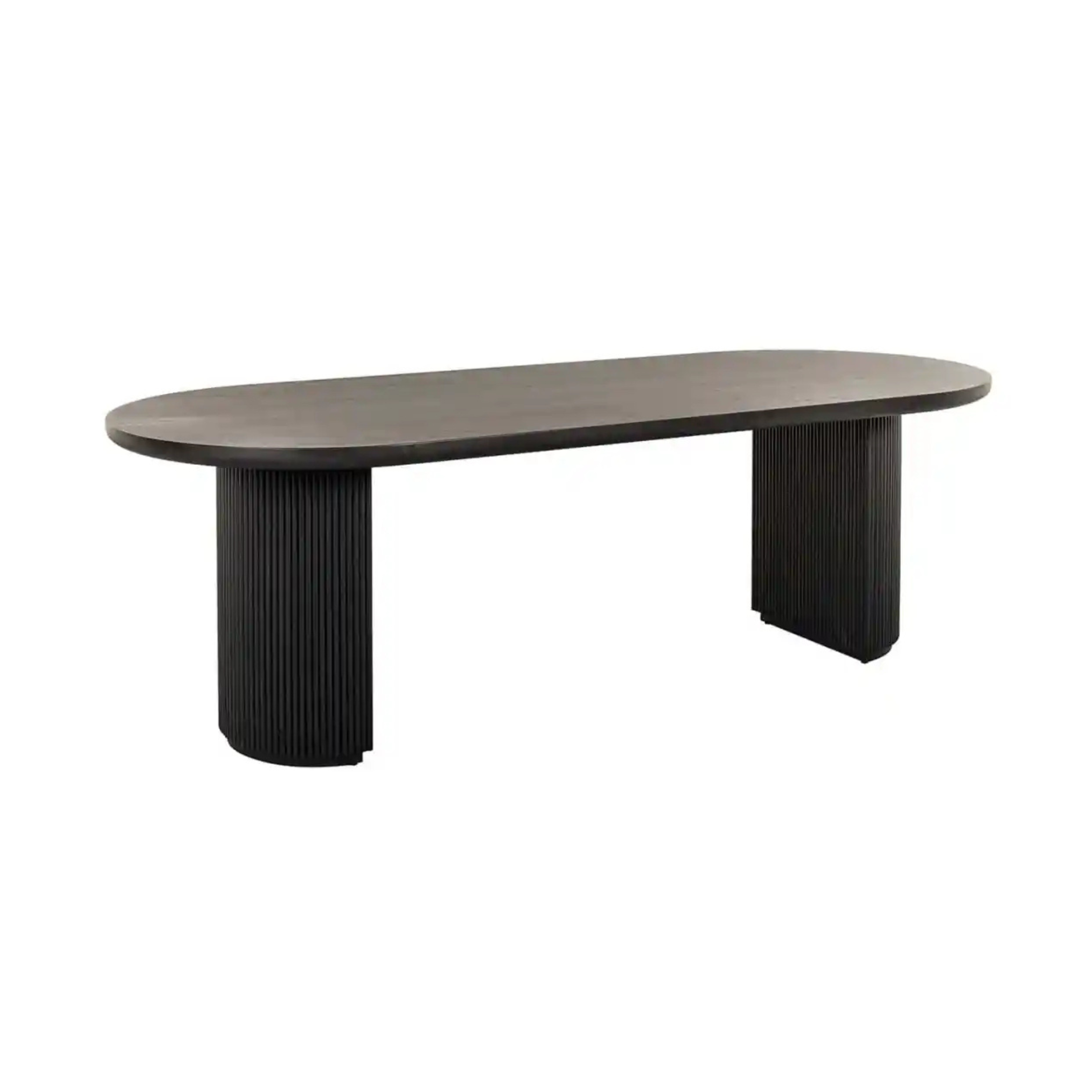 KINGSTON dark brown oak veneer table