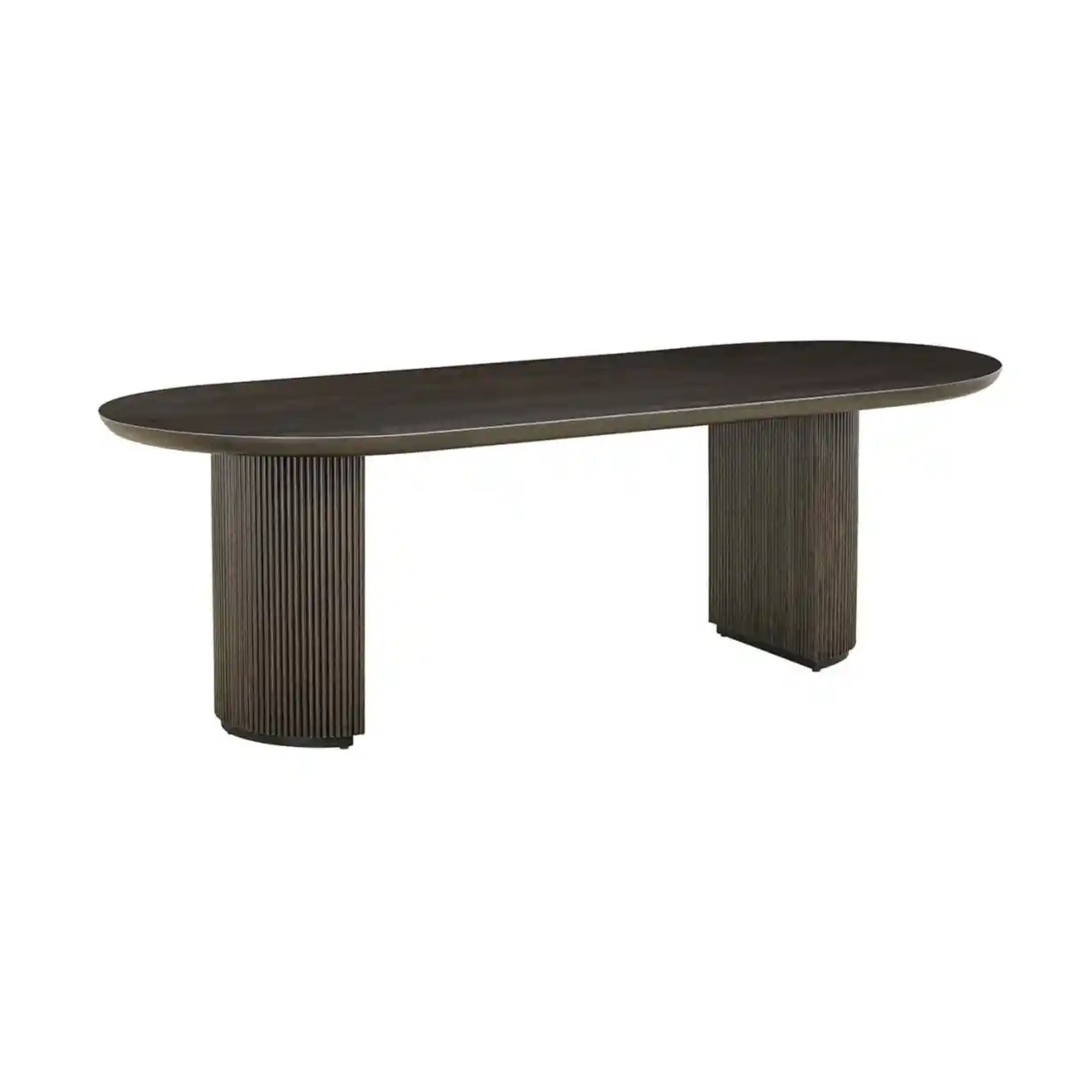 KINGSTON table brown oak veneer