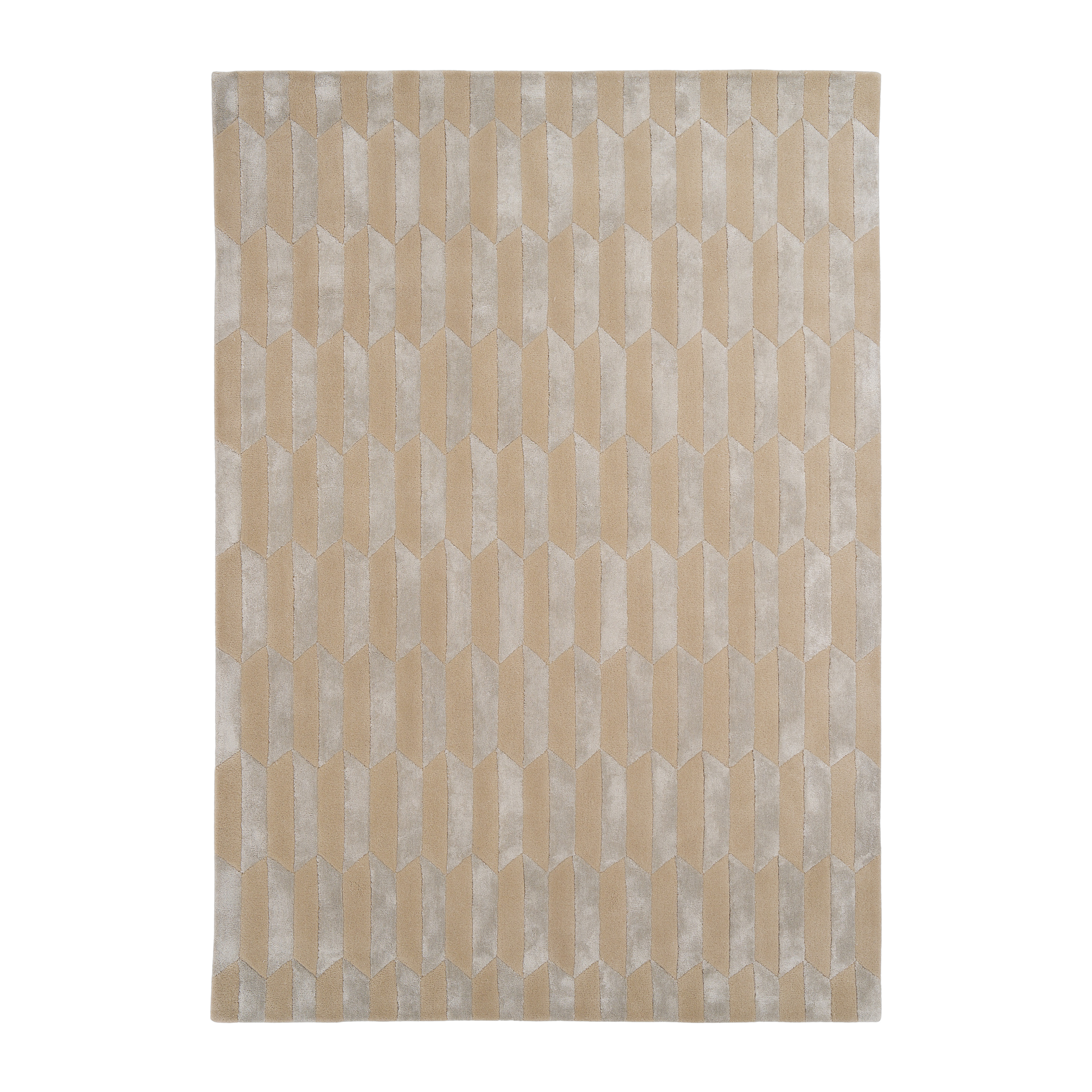 NOBLE gray rug with beige