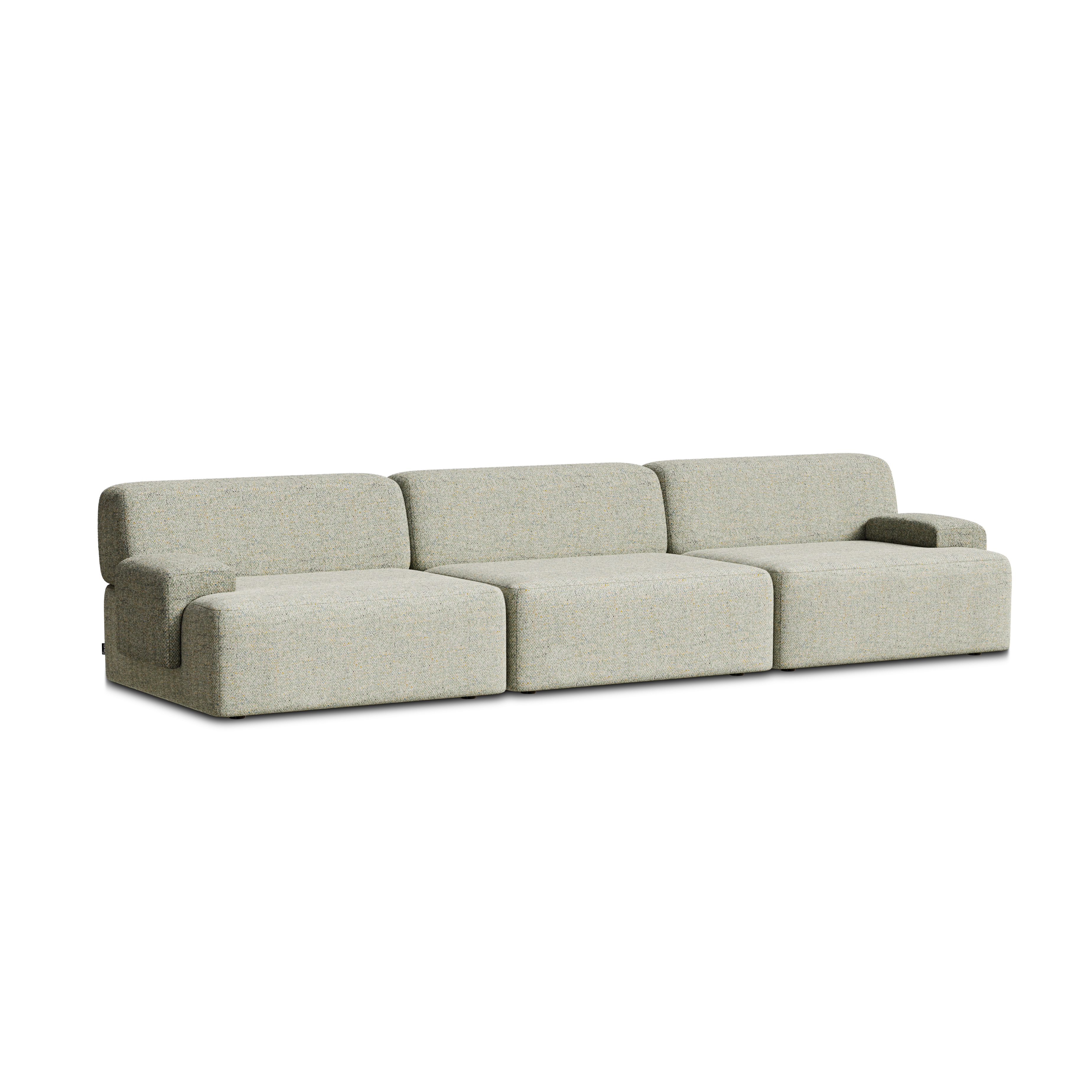 Modulares 3-Sitzer-Sofa UMI hellgrün [Amelia]