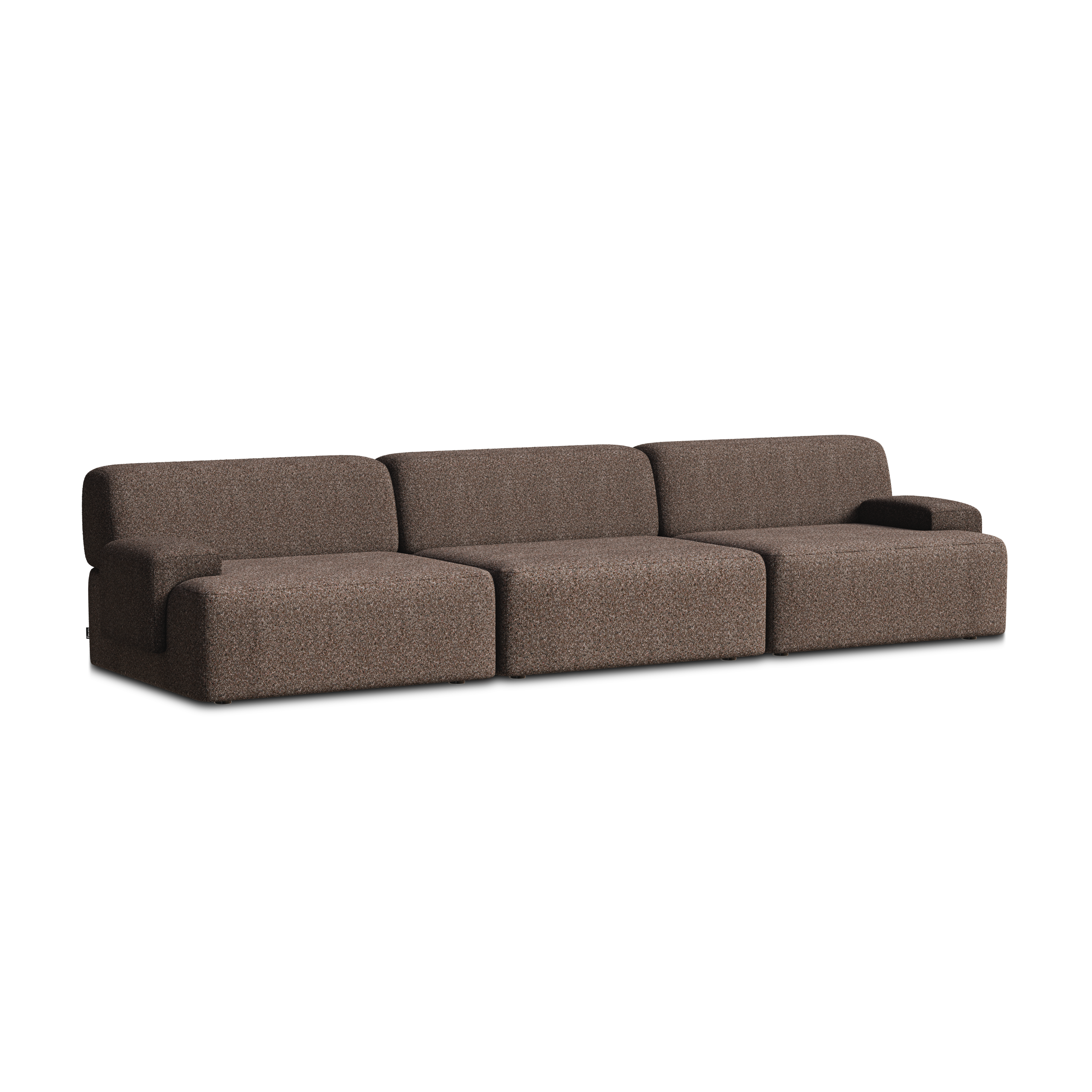 Modulsofa 3-Sitzer UMI braun [Amelia]