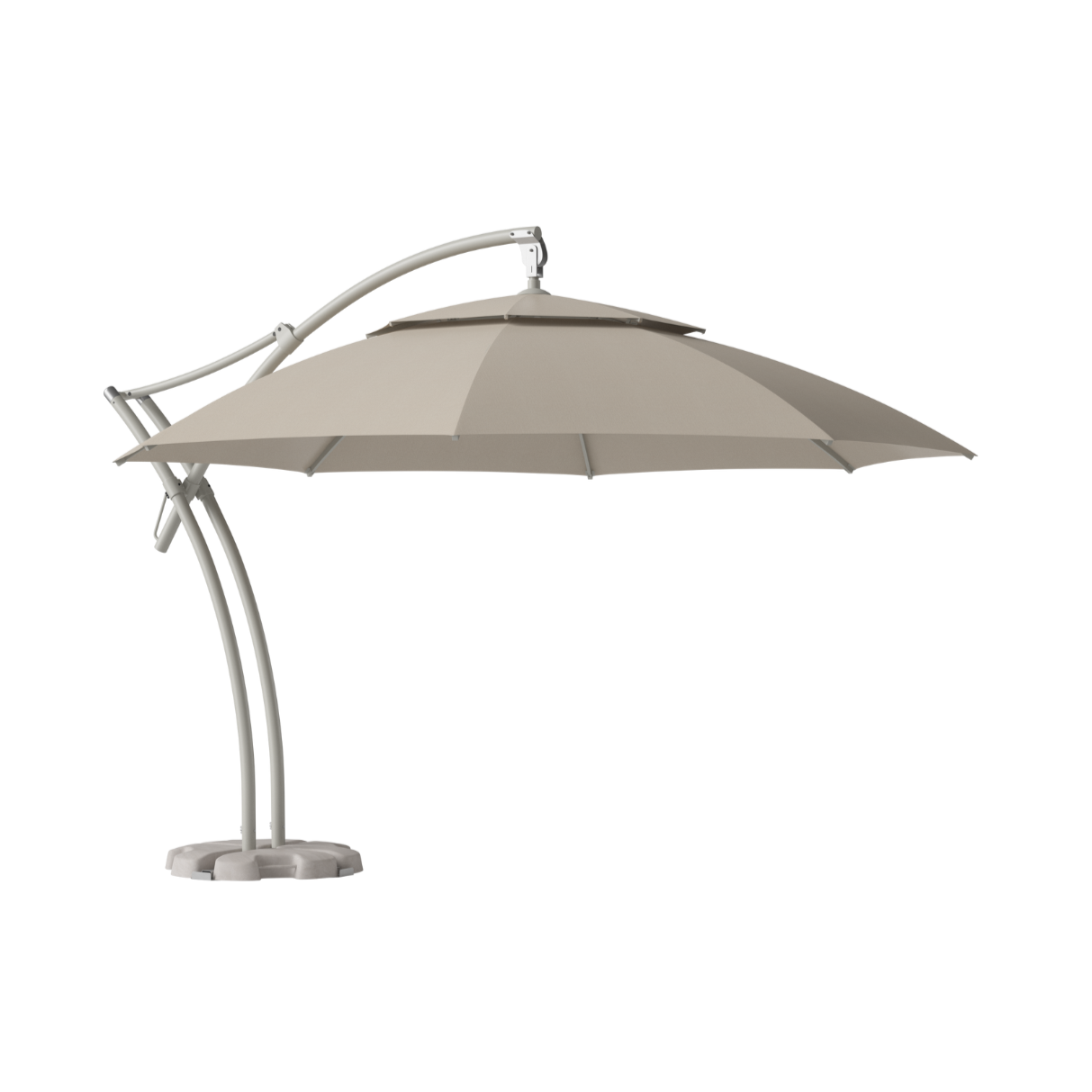 Beige cape umbrella