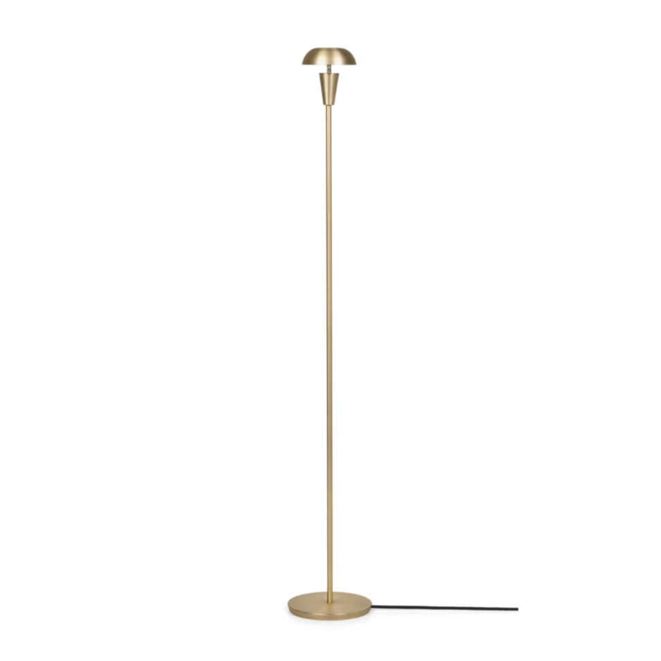 Tiny brass floor lamp