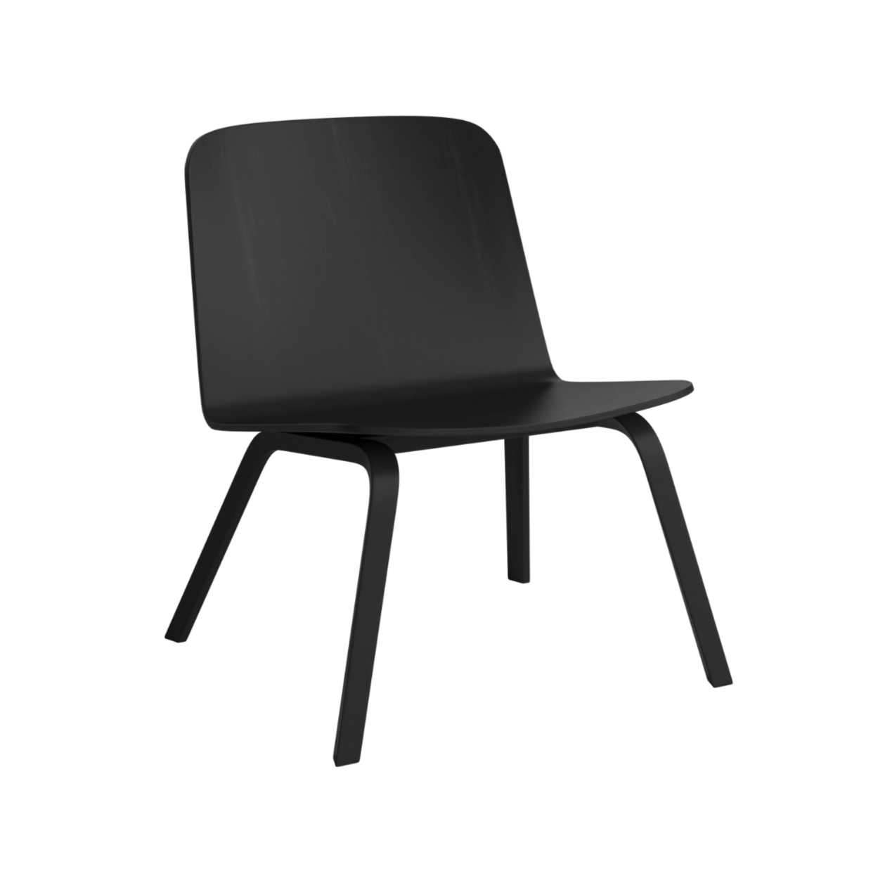 Palm armchair black oak veneer