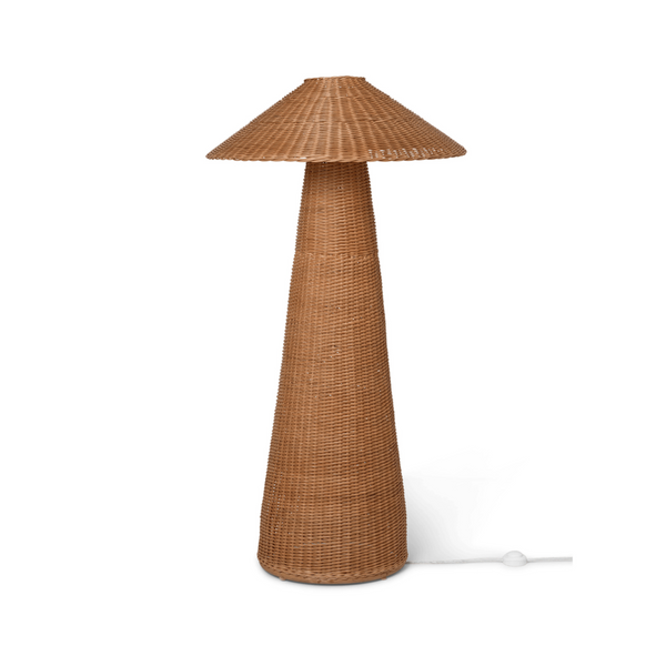 Dou Rattan floor lamp