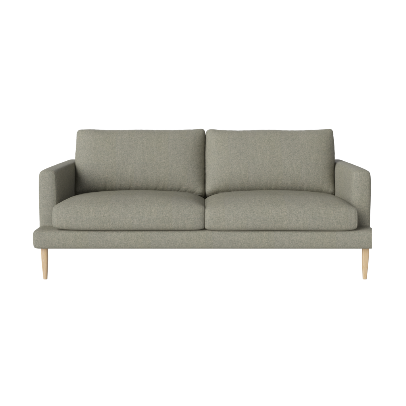 2.5-person sofa Veneda base made of bleached oak wood