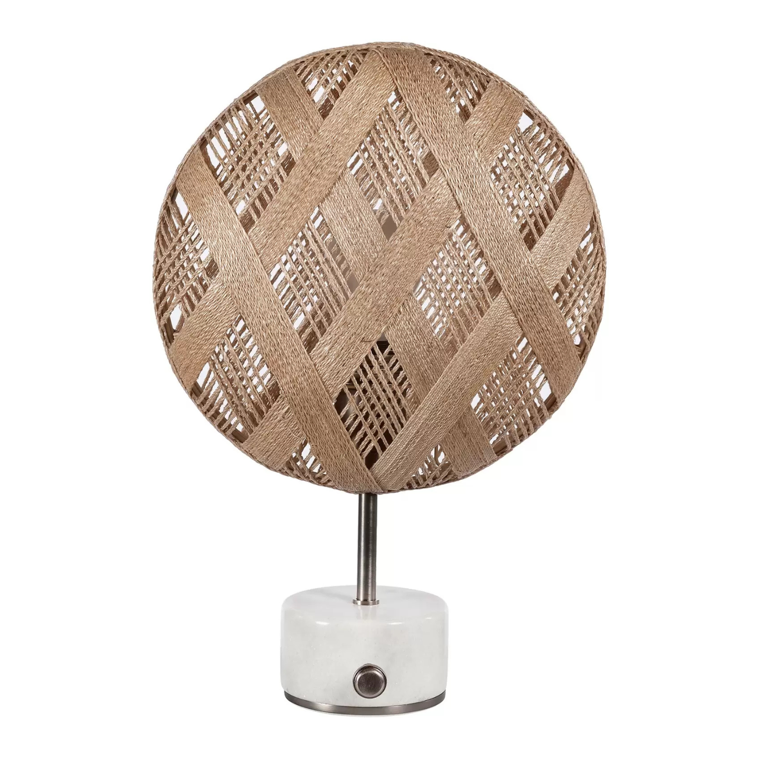 Chanpen Diamant beige table lamp with a silver base