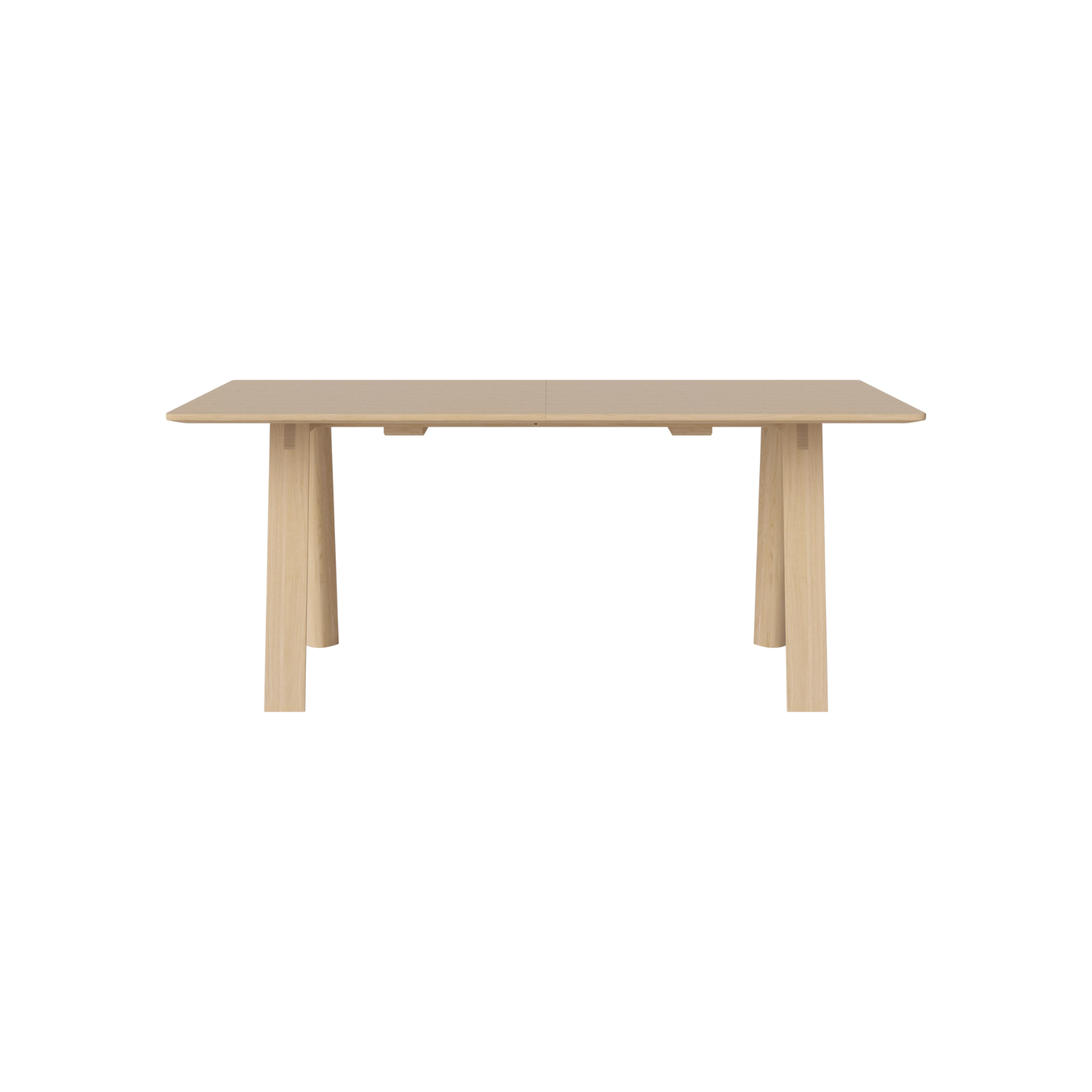 Hill folding table bleached oak wood