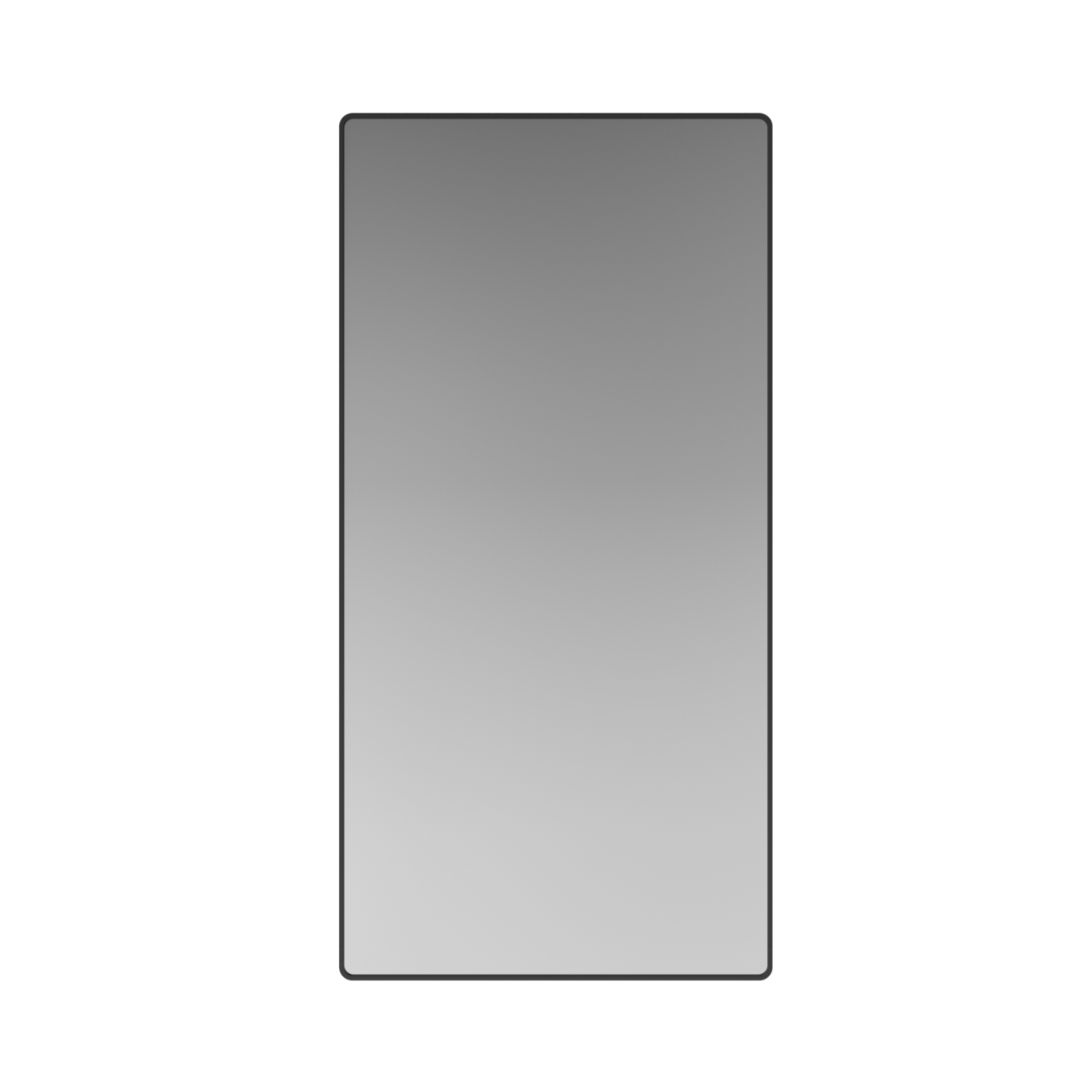 RIPPLE rectangular mirror with a black frame