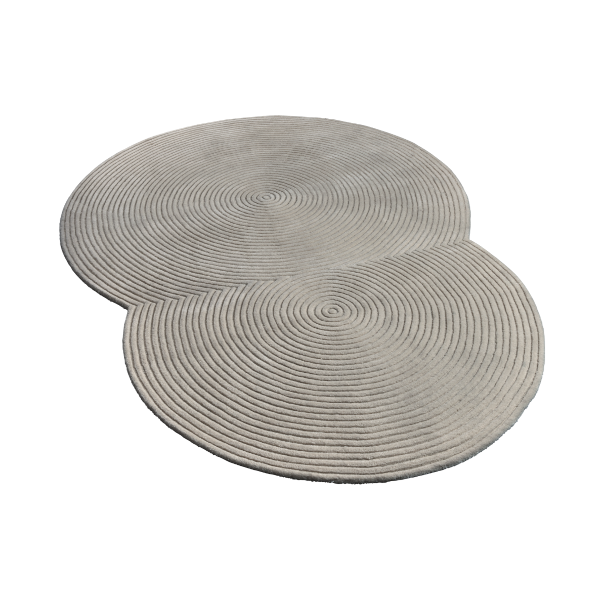 Zen Rounded rug gray