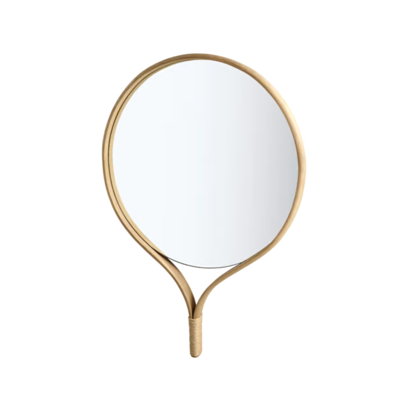 Racquet mirror frame made of soap oak