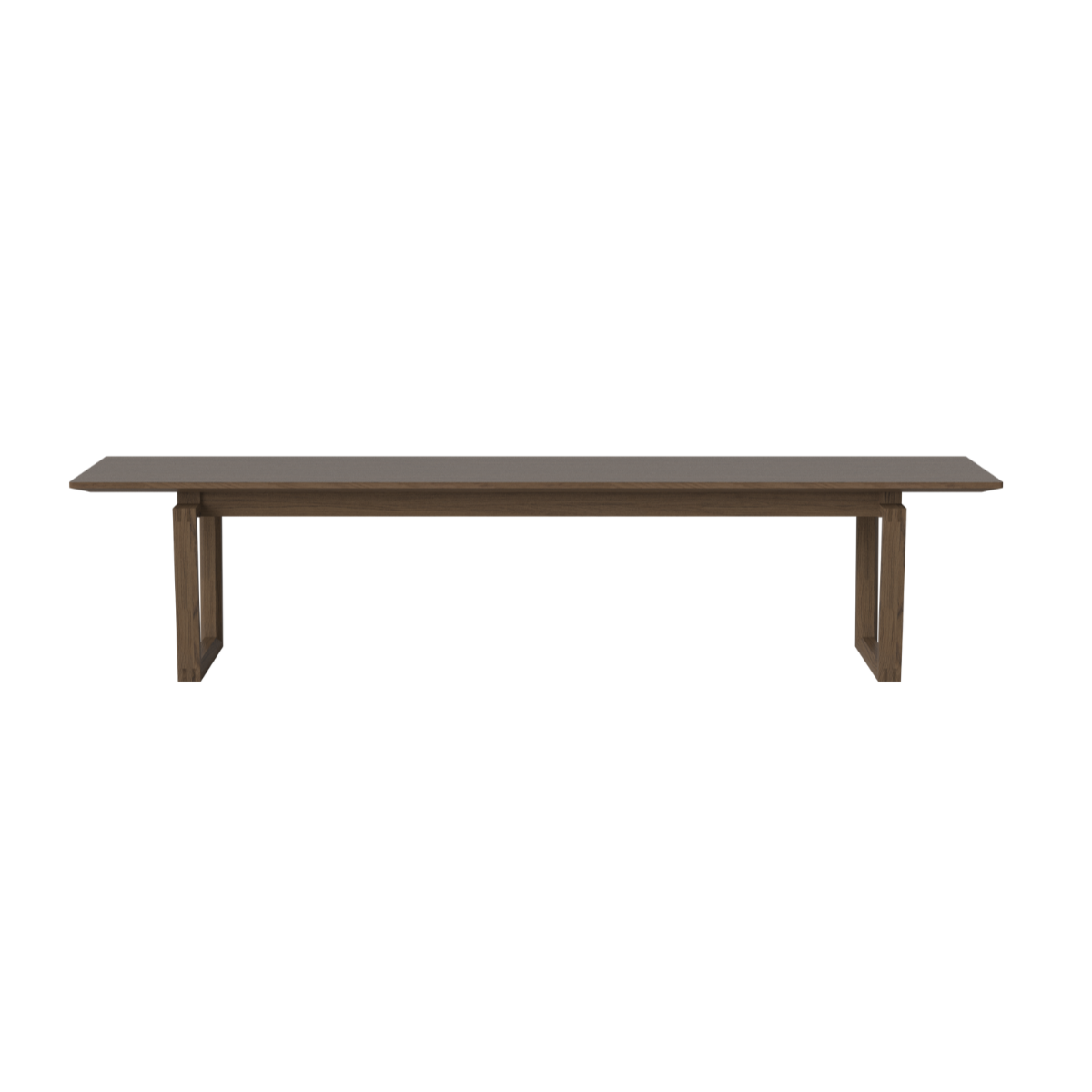 Nord bench dark oak wood