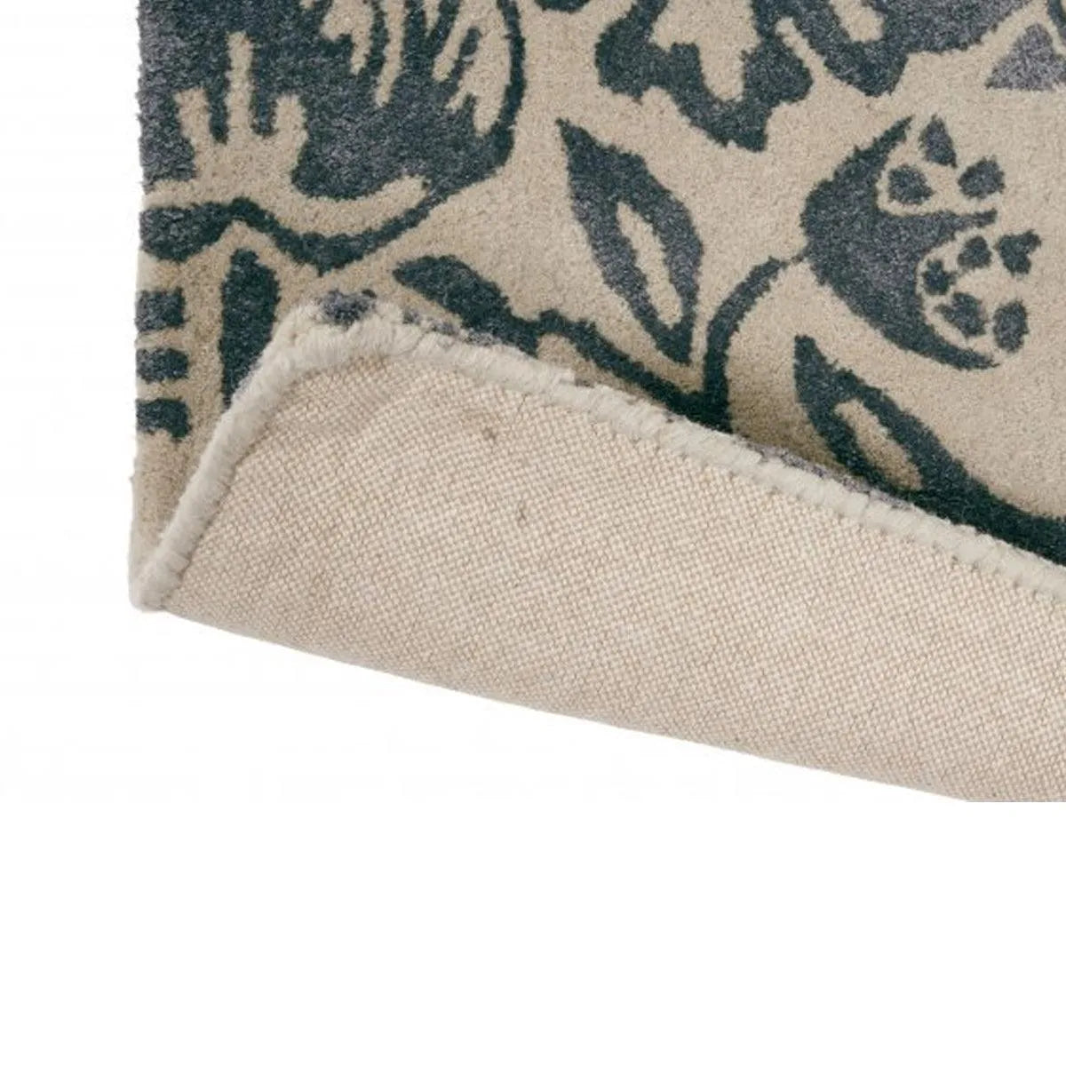 Strawberry Thief Ink rug beige